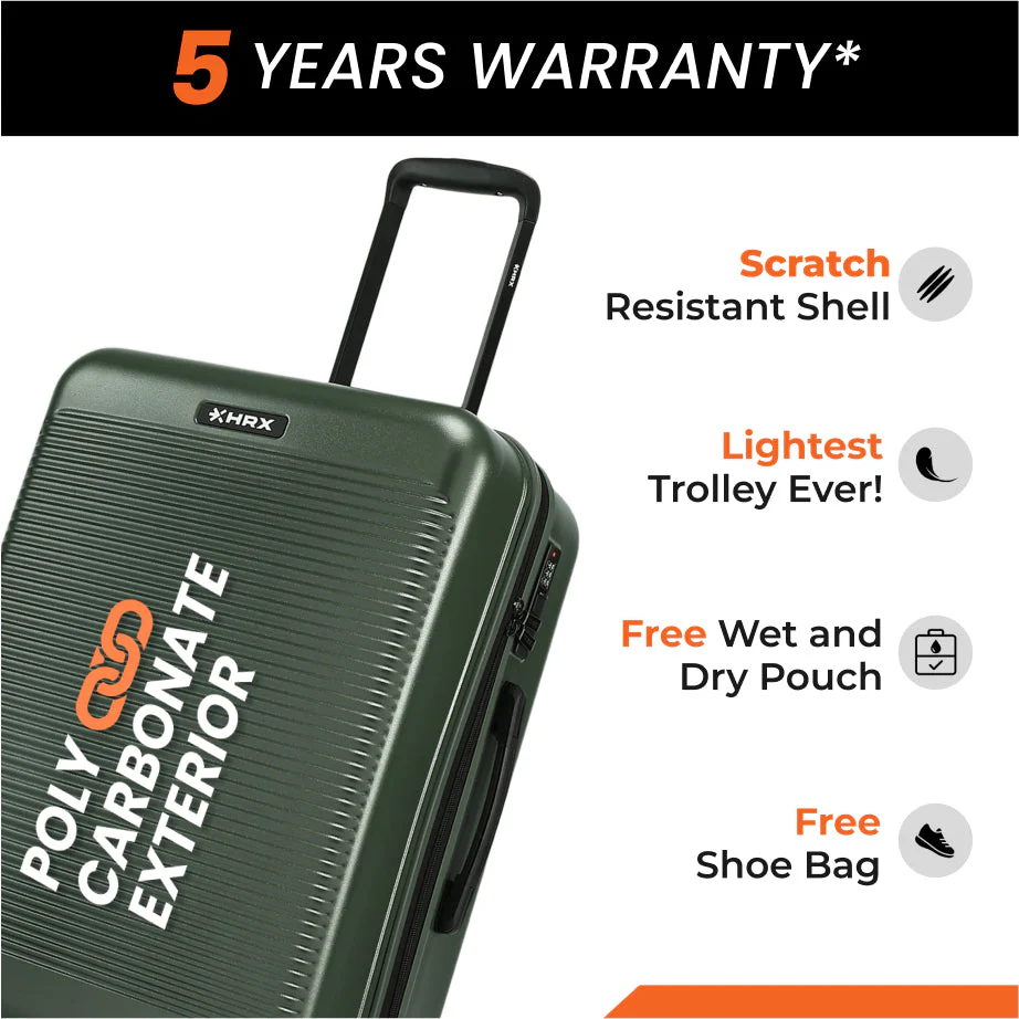 HRX by Hrithik Roshan Small Cabin Suitcase (56 cm) 8 Wheels - Grit - Image 72