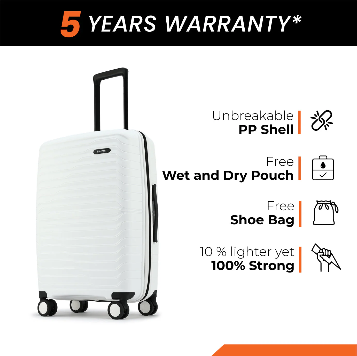 HRX by Hrithik Roshan Small Cabin Suitcase (56 cm) 8 Wheels - Kyoto - Image 49