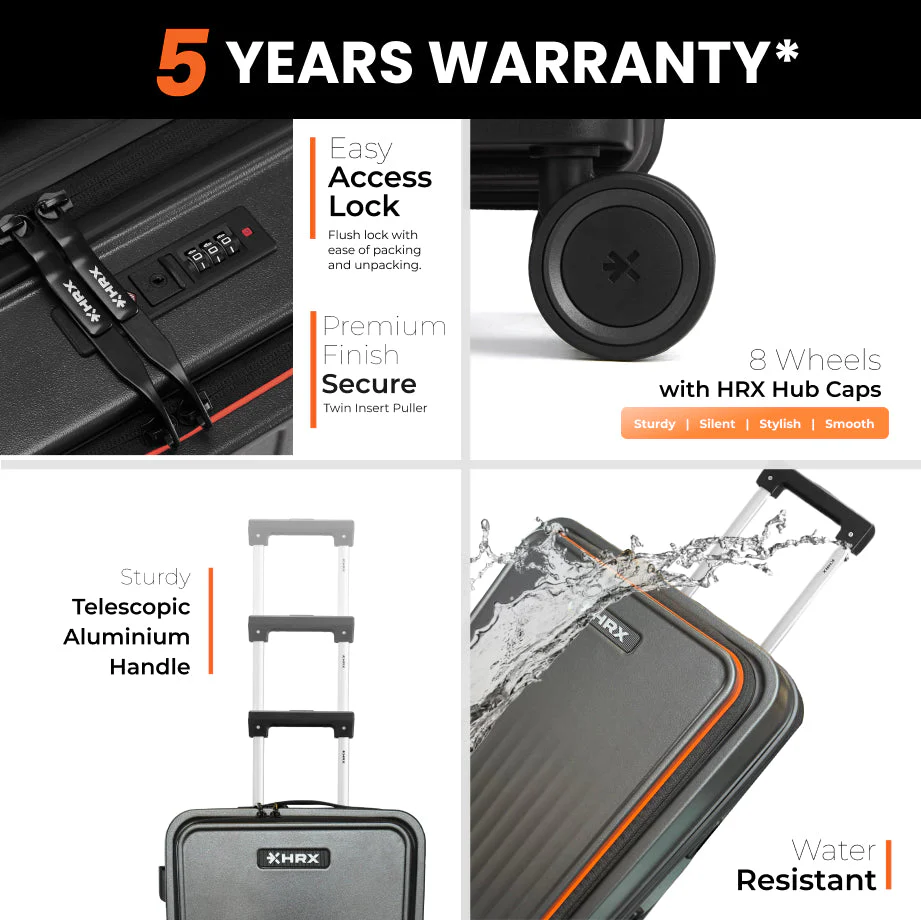 HRX Force Commute Trolley with Laptop Compartment - Image 13