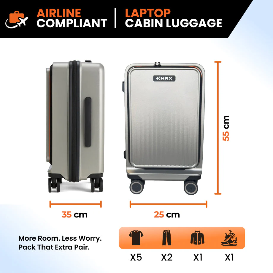 HRX Force Commute Trolley with Laptop Compartment - Image 19