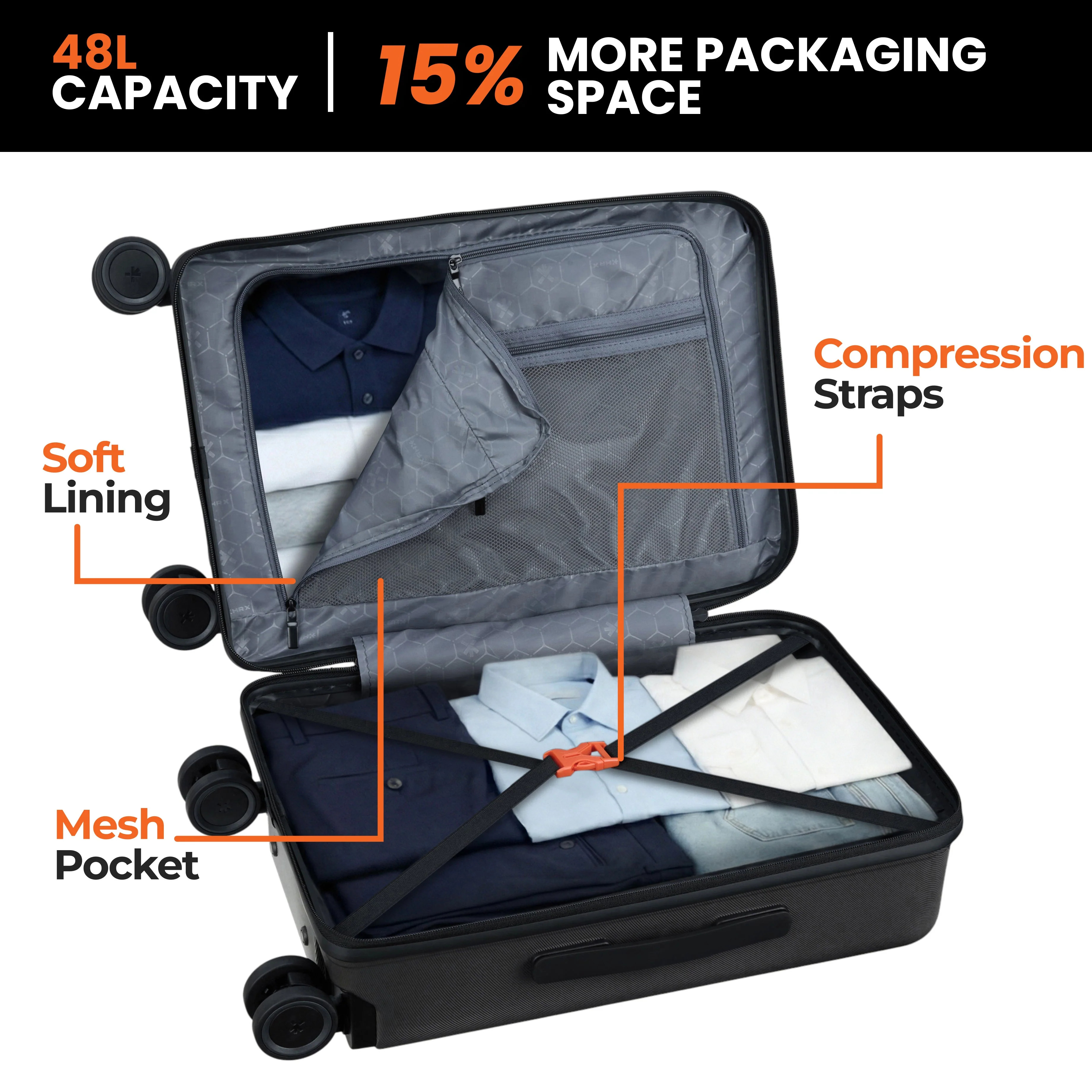 HRX Transit Trolley with Laptop Compartment - Image 14