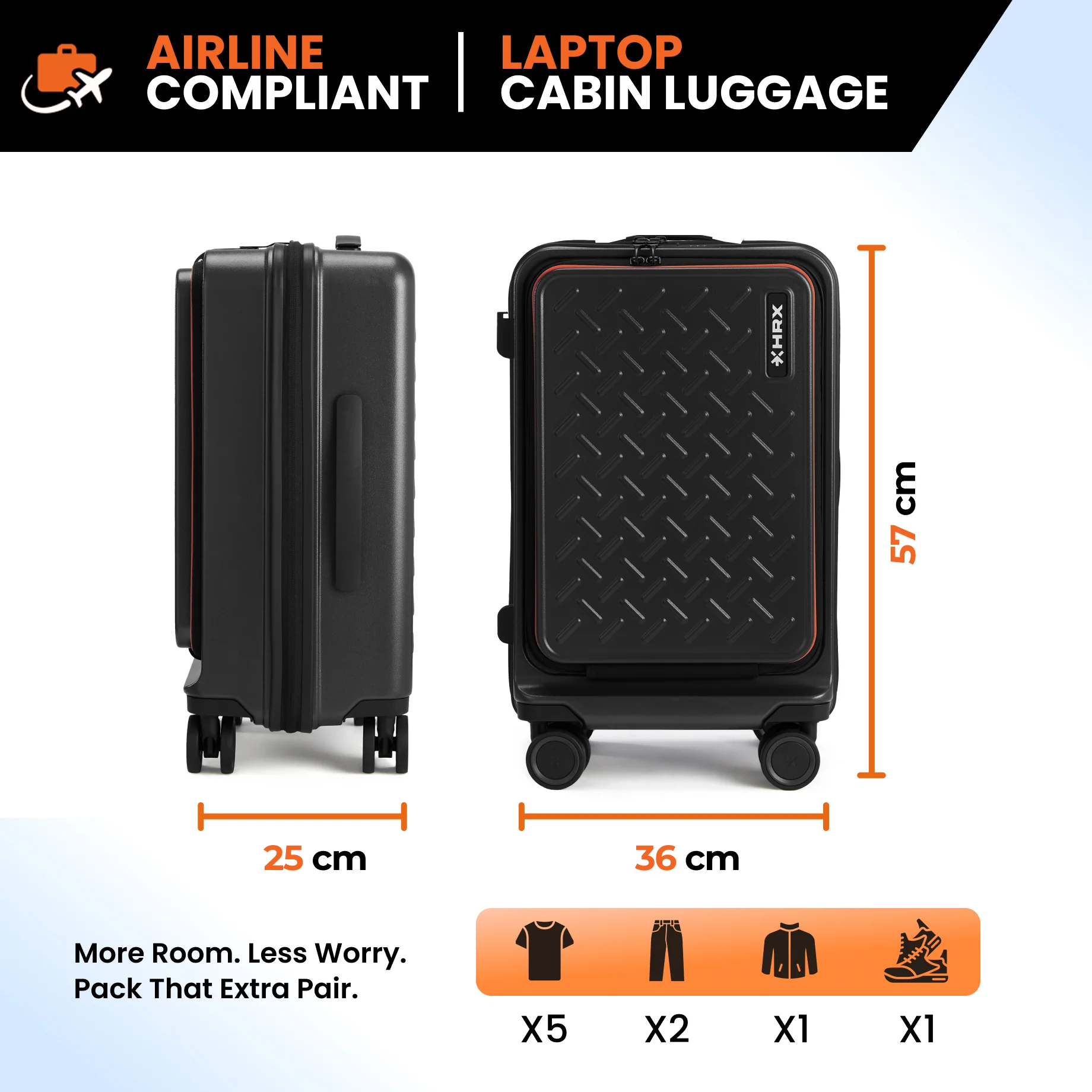 HRX Transit Trolley with Laptop Compartment - Image 22
