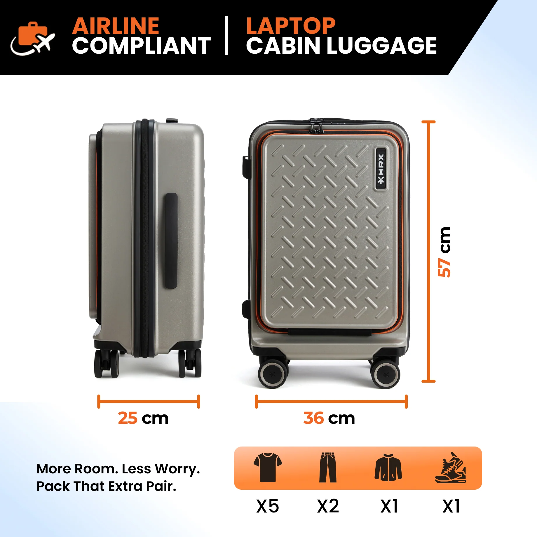 HRX Transit Trolley with Laptop Compartment - Image 23