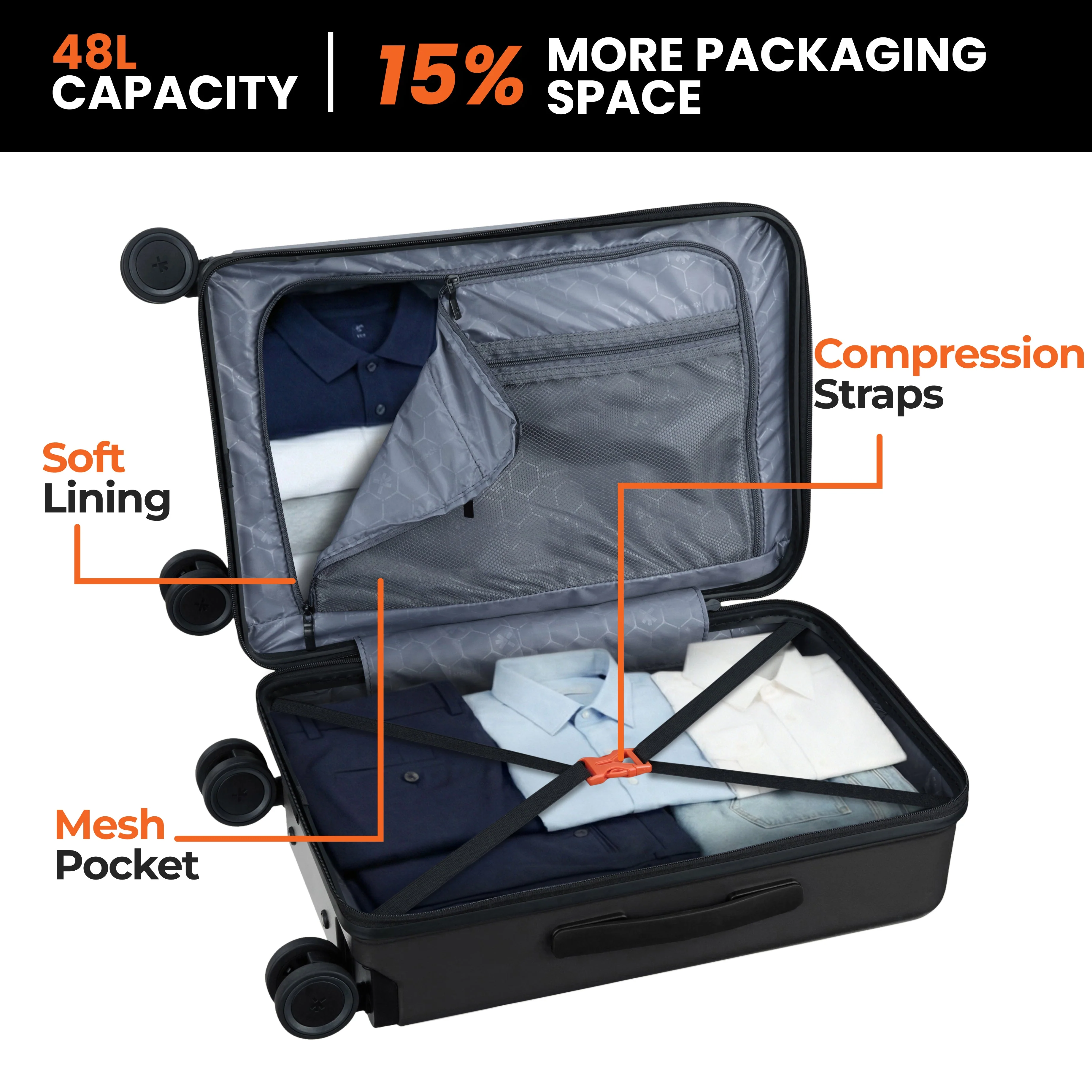 HRX Force Urban 2.0 Trolley with Laptop Compartment - Image 7