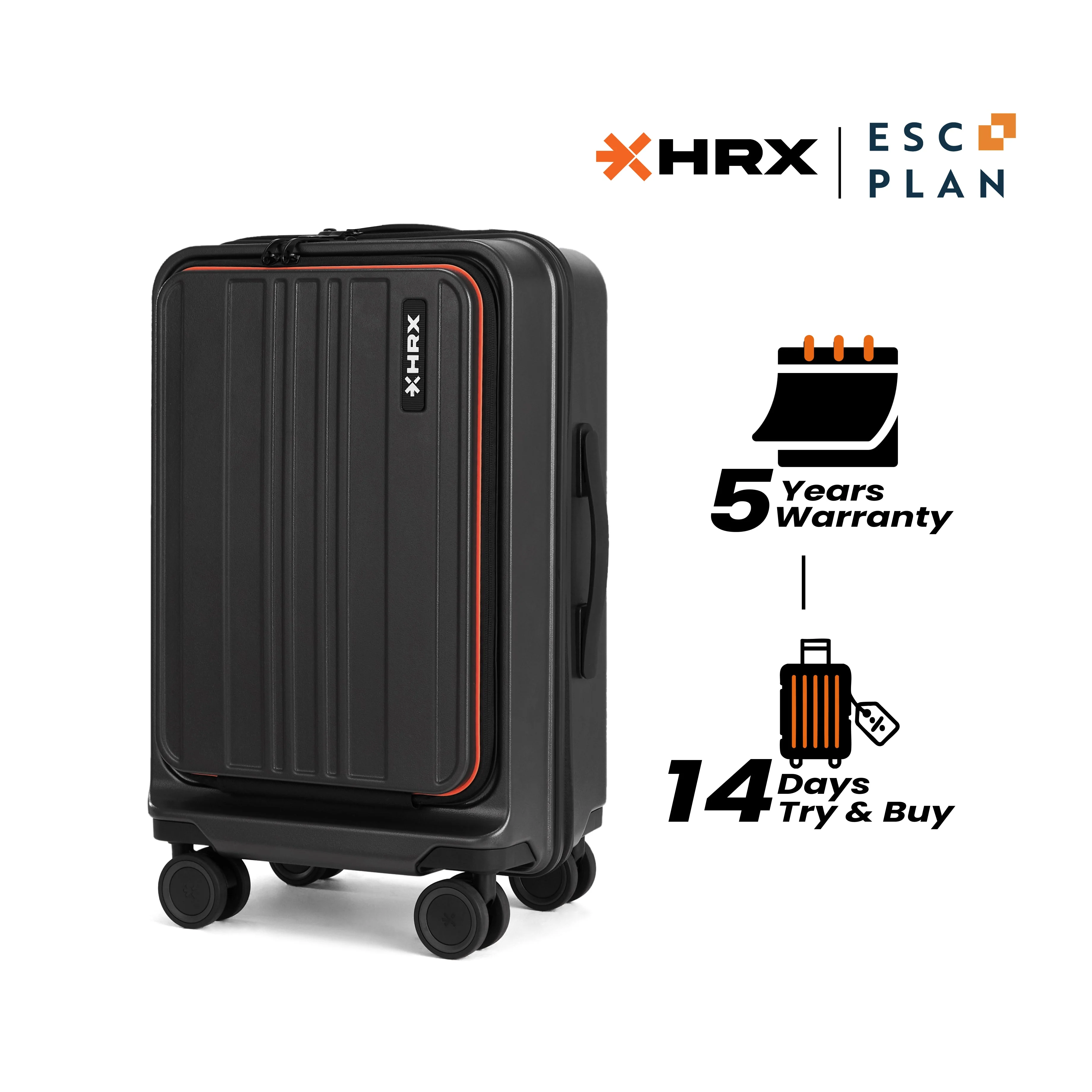 HRX Force Urban 2.0 Trolley with Laptop Compartment - Image 9