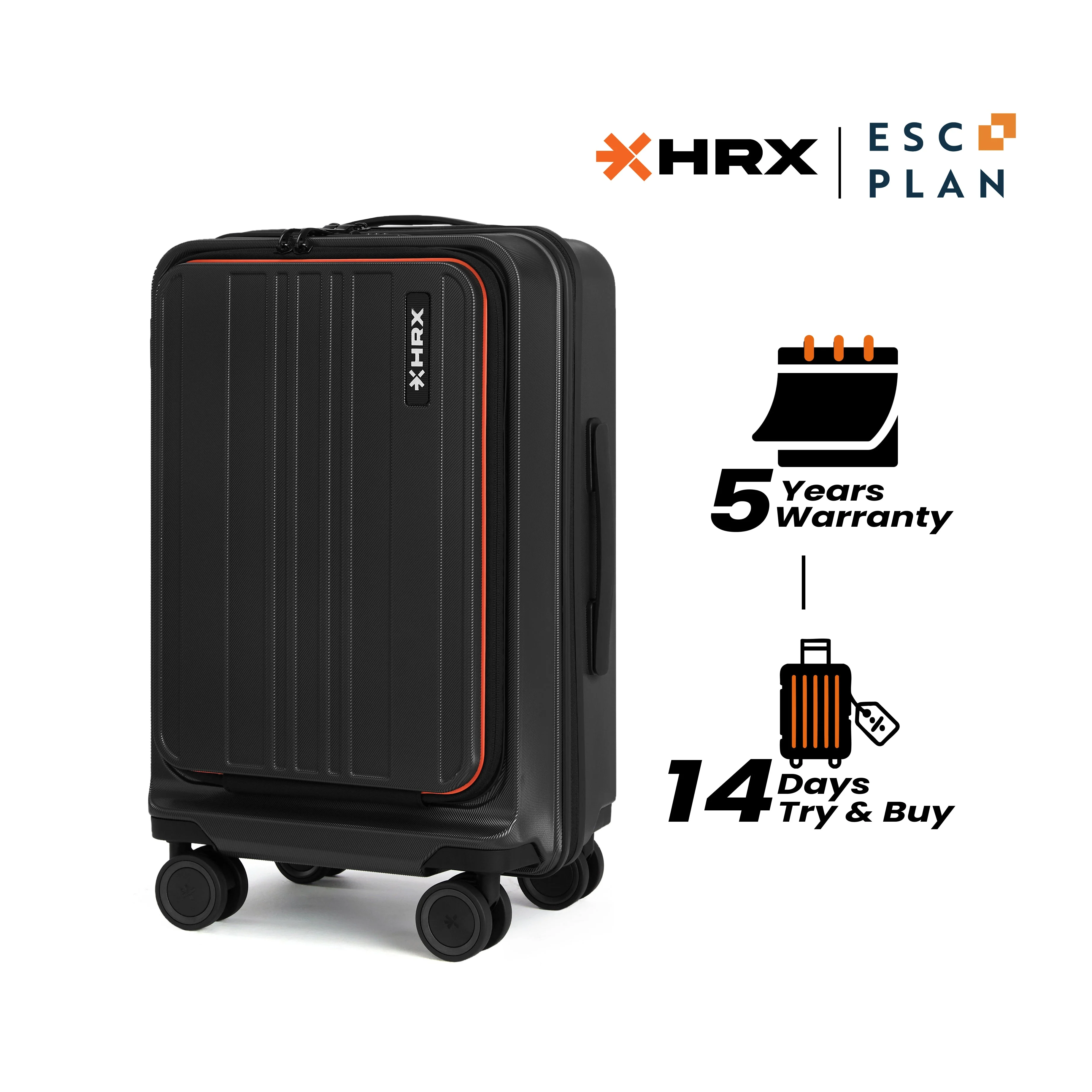 HRX Force Urban 2.0 Twill Trolley with Laptop Compartment - Image 13