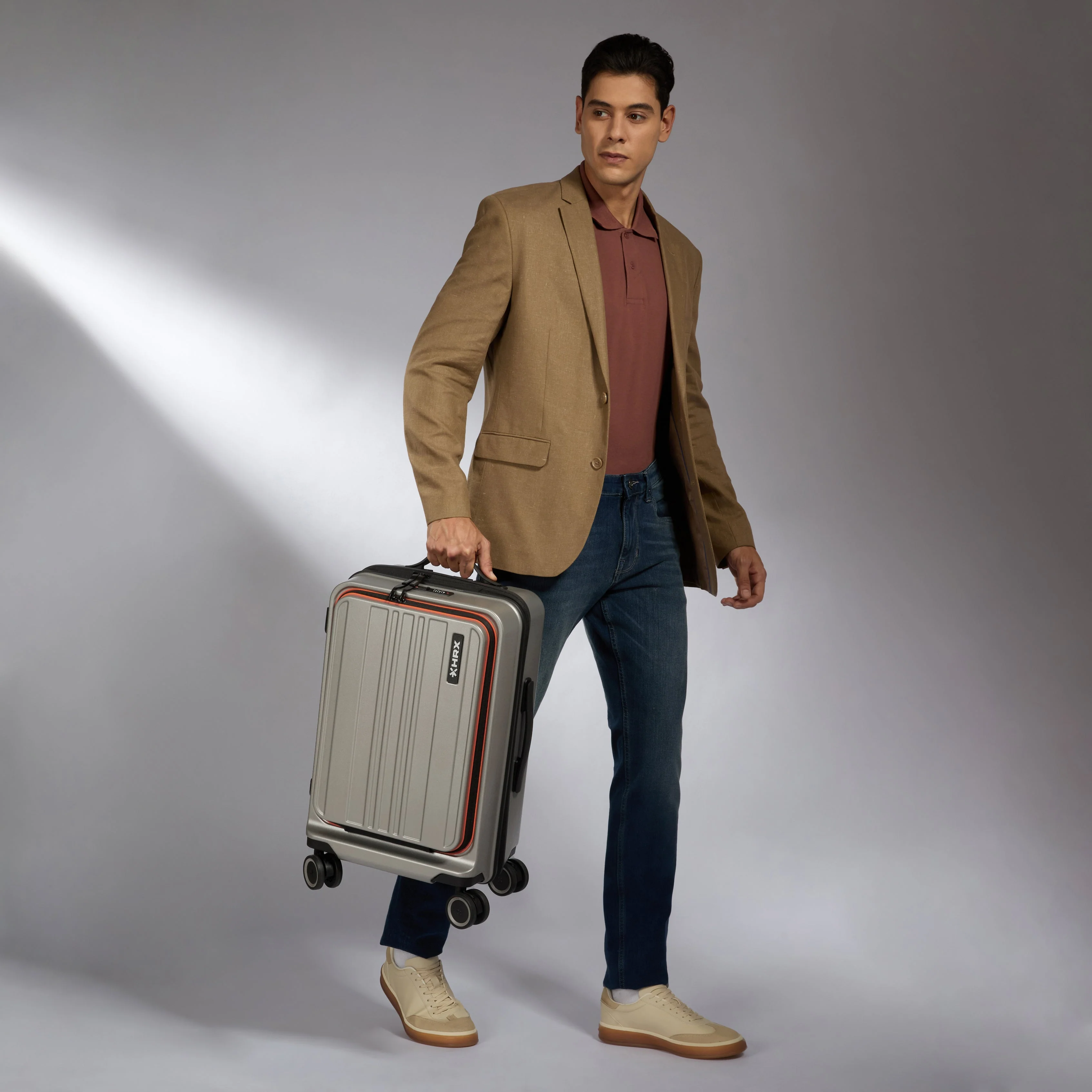 HRX Force Urban 2.0 Twill Trolley with Laptop Compartment - Image 19