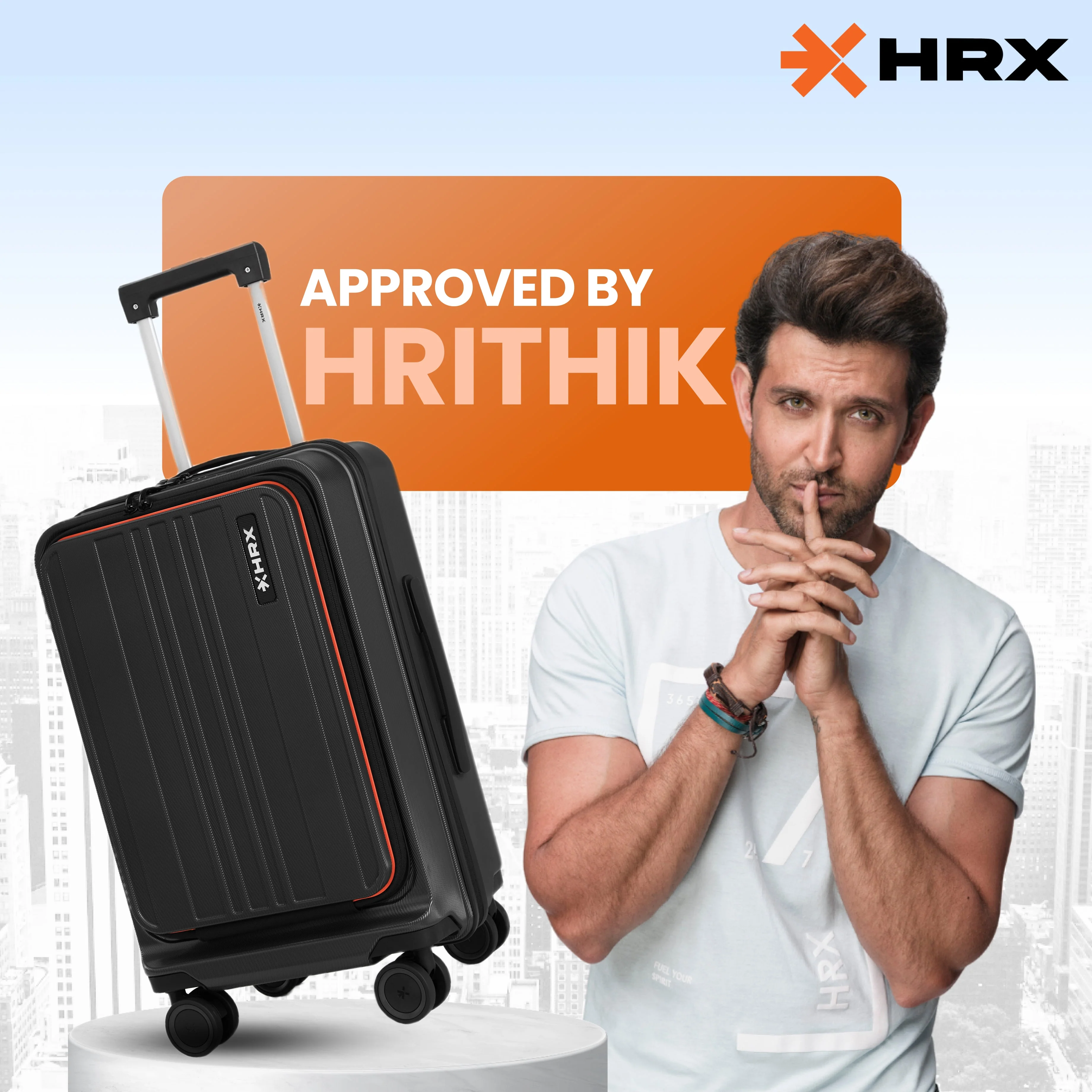 HRX Force Urban 2.0 Twill Trolley with Laptop Compartment - Image 8