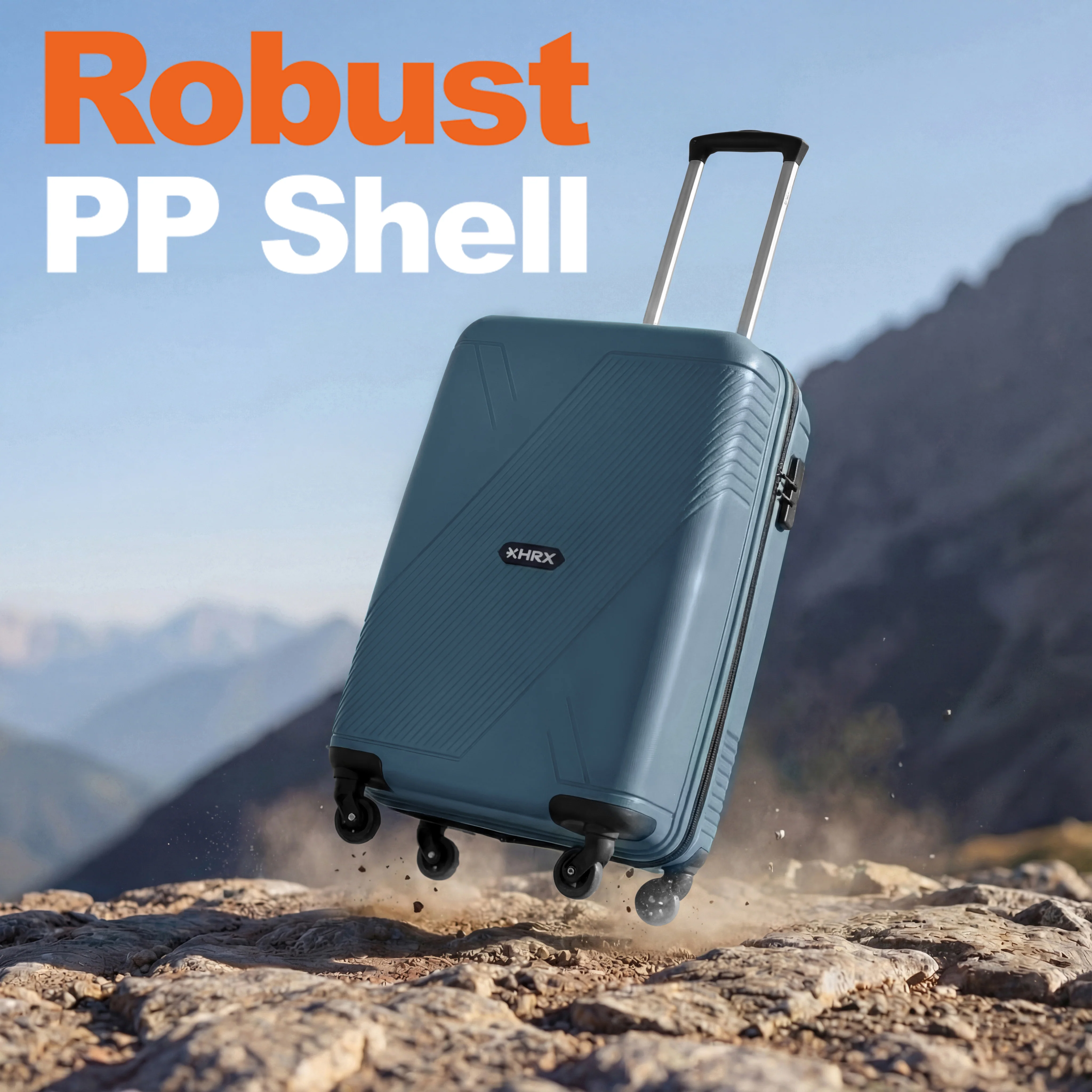 HRX Icon Polypropylene Cabin Suitcase (57 cm | 4 Wheels) - Image 14