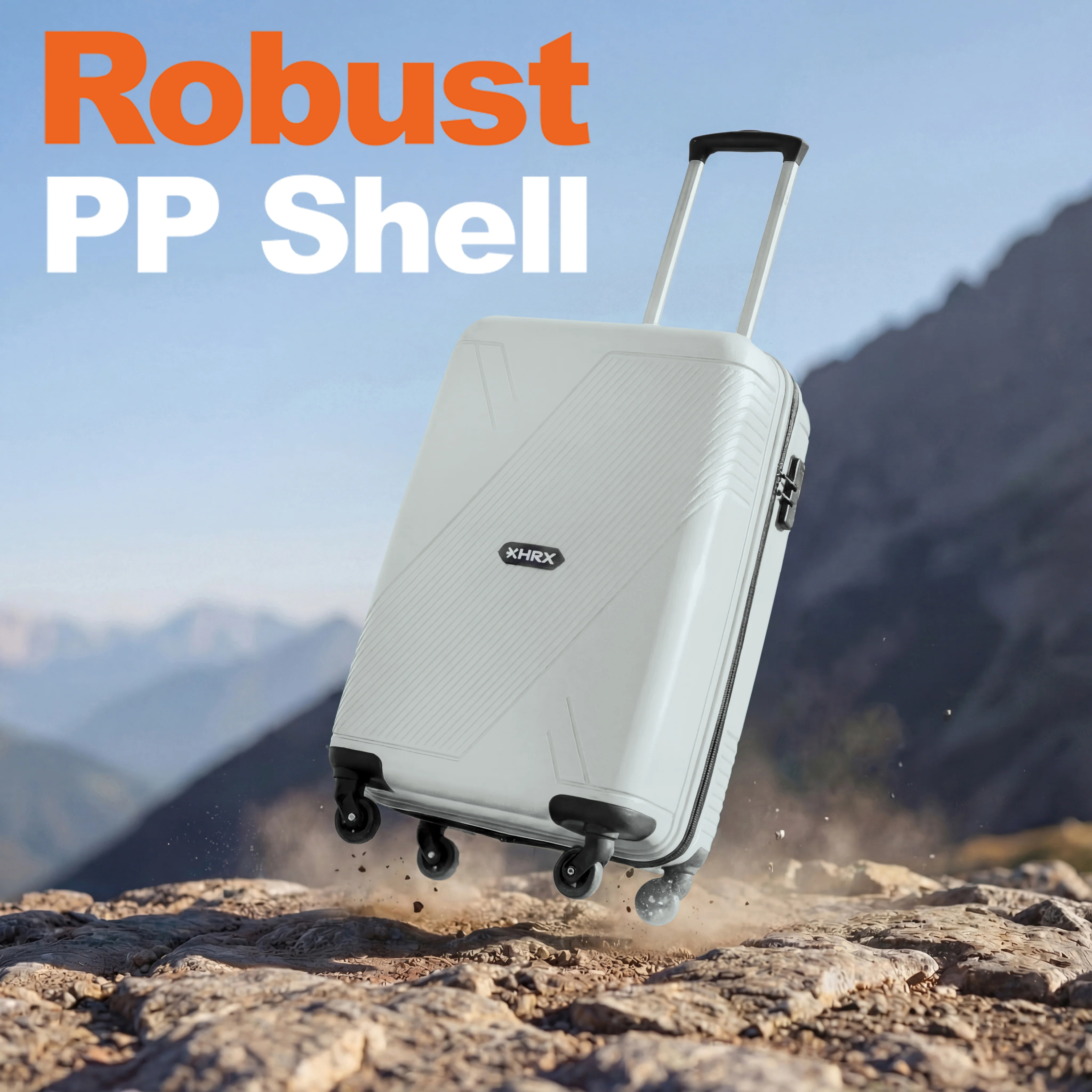 HRX Icon Polypropylene Cabin Suitcase (57 cm | 4 Wheels) - Image 25