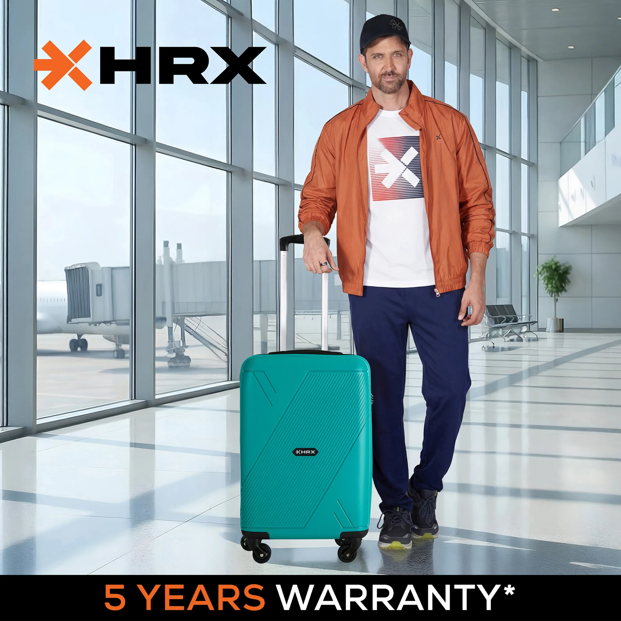 HRX Icon Polypropylene Cabin Suitcase (57 cm | 4 Wheels) - Image 35