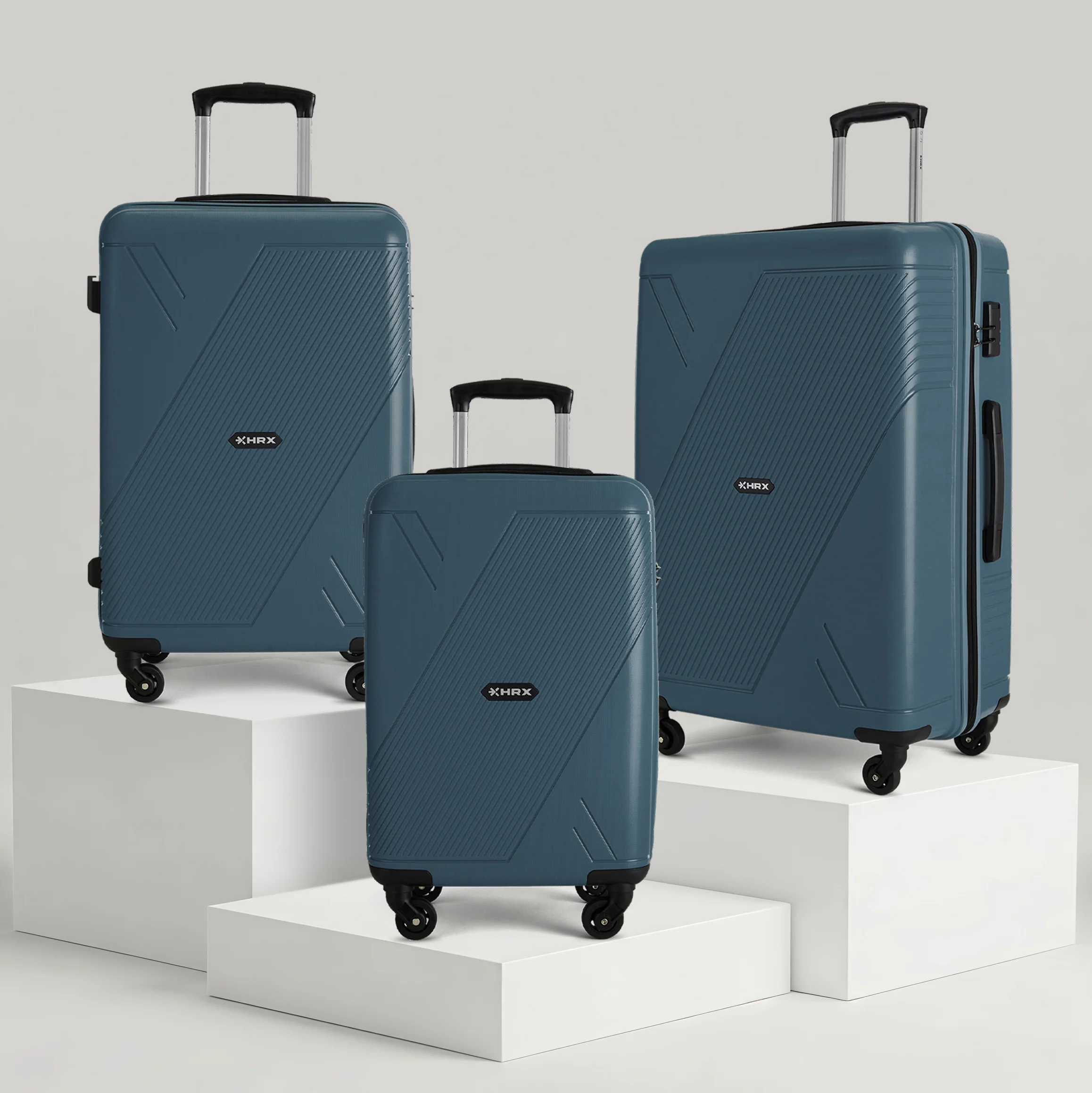 HRX Icon Polypropylene Hard Body Set of 3 Luggage 4 Wheels (Small 57cm | Medium 67cm | Large 76cm) - Image 12