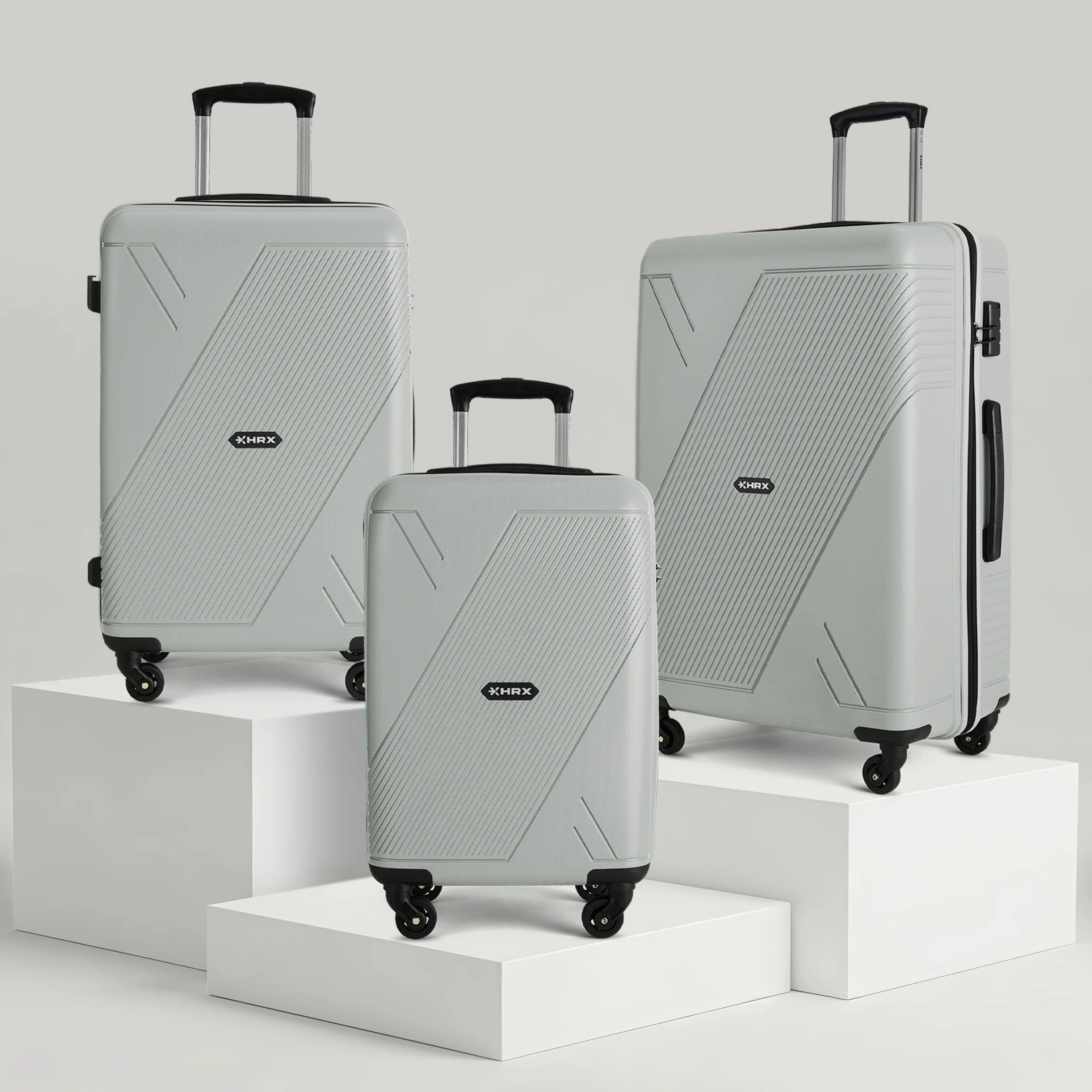 HRX Icon Polypropylene Hard Body Set of 3 Luggage 4 Wheels (Small 57cm | Medium 67cm | Large 76cm) - Image 23