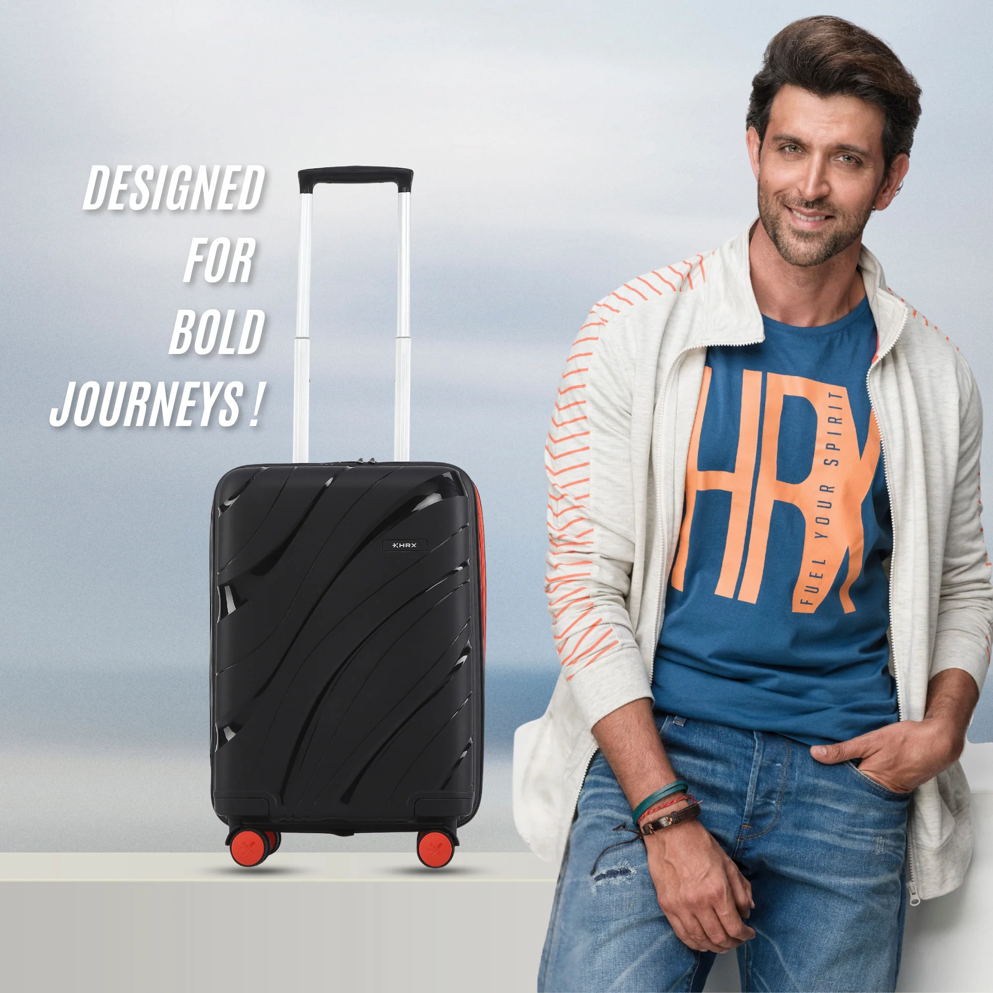 HRX by Hrithik Roshan Small Cabin Suitcase (56 cm) 8 Wheels - Madrid - Image 19