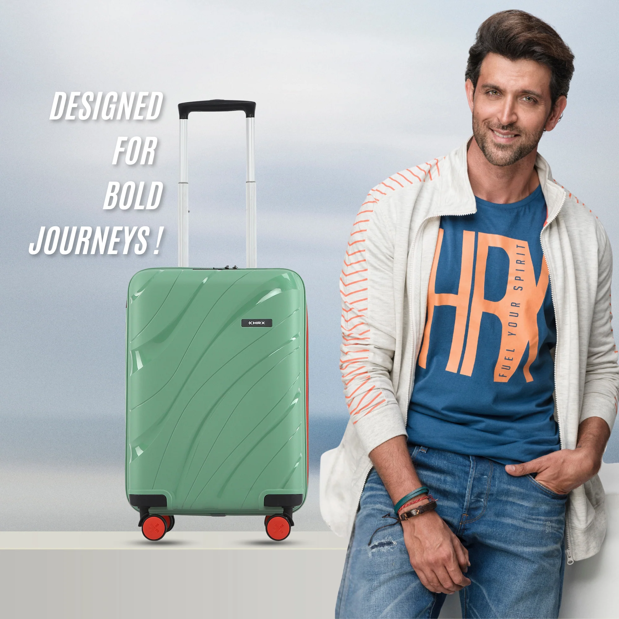 HRX by Hrithik Roshan Small Cabin Suitcase (56 cm) 8 Wheels - Madrid - Image 9