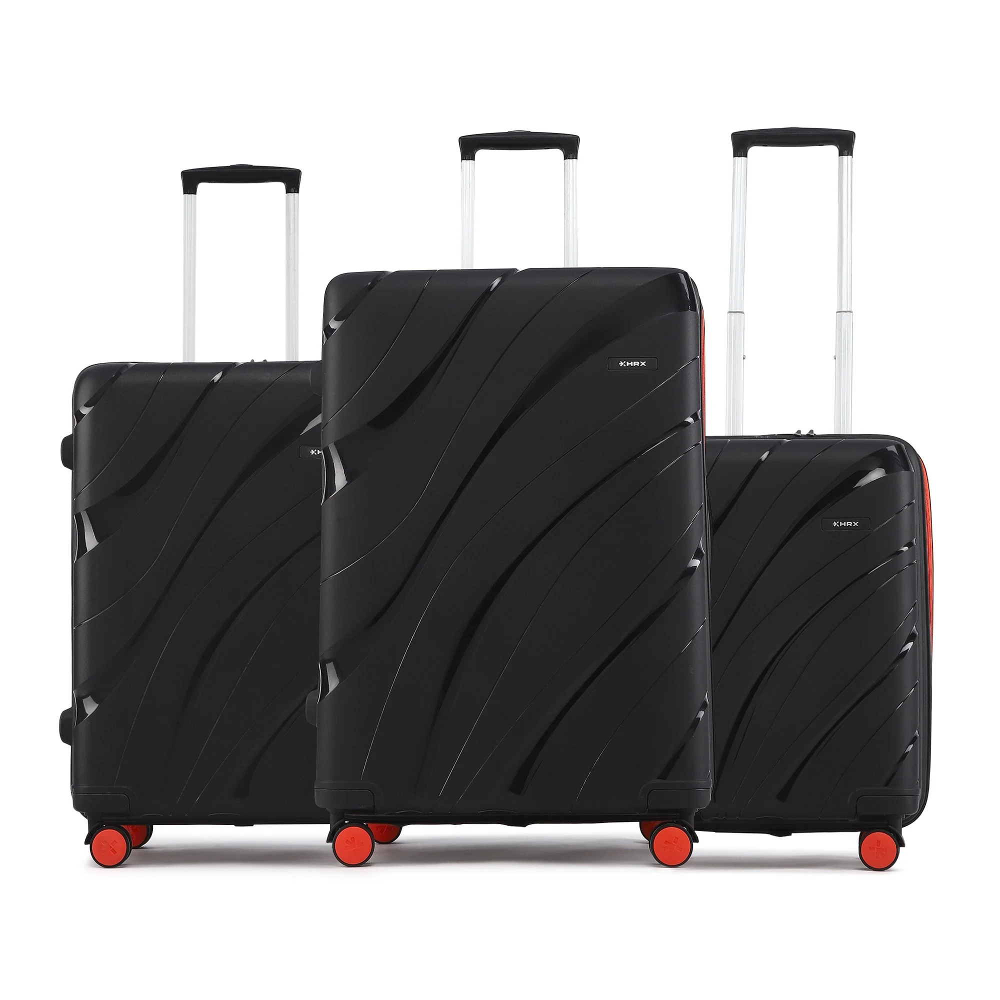 HRX by Hrithik Roshan Hard Body Set of 3 Luggage 8 Wheels - Madrid - Image 3