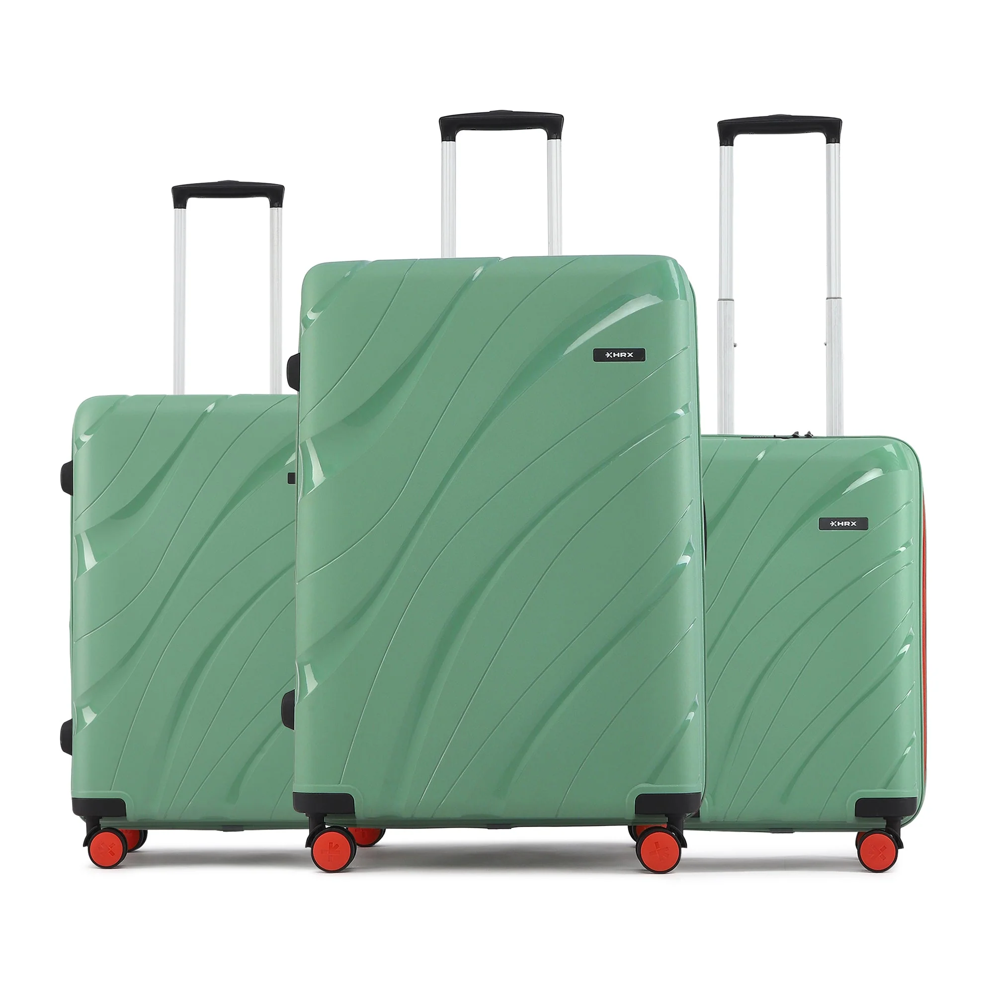 HRX by Hrithik Roshan Hard Body Set of 3 Luggage 8 Wheels - Madrid - Image 4