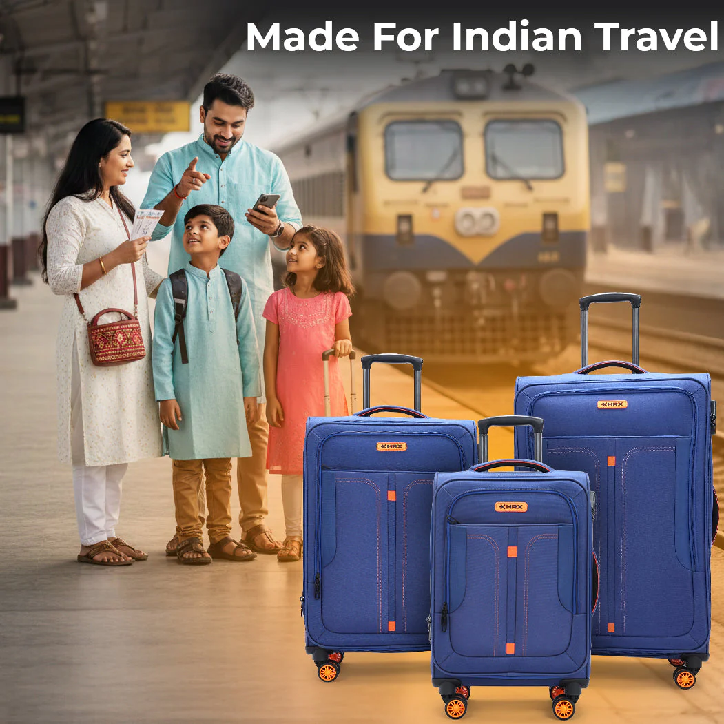 HRX Overdrive Spinner Trolley- Soft Body Luggage - Image 118