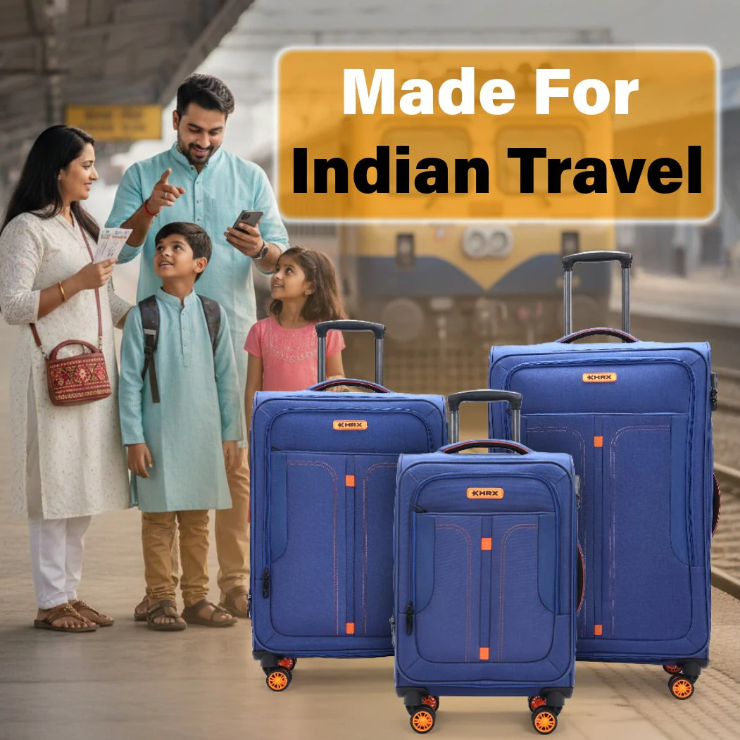 HRX Overdrive Spinner Trolley- Soft Body Luggage - Image 82