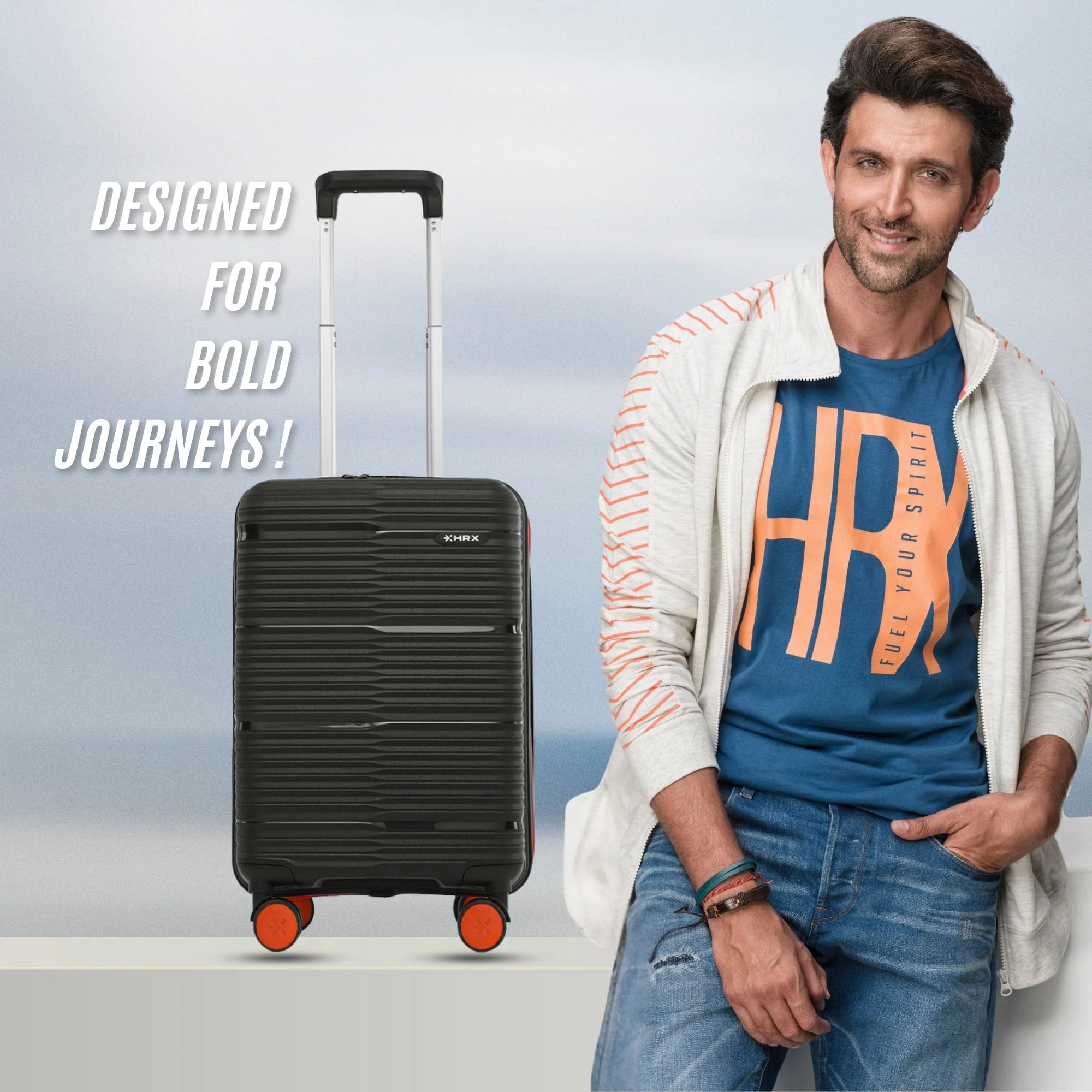 HRX by Hrithik Roshan Small Cabin Suitcase (56 cm) 8 Wheels - Zanzibar - Image 11