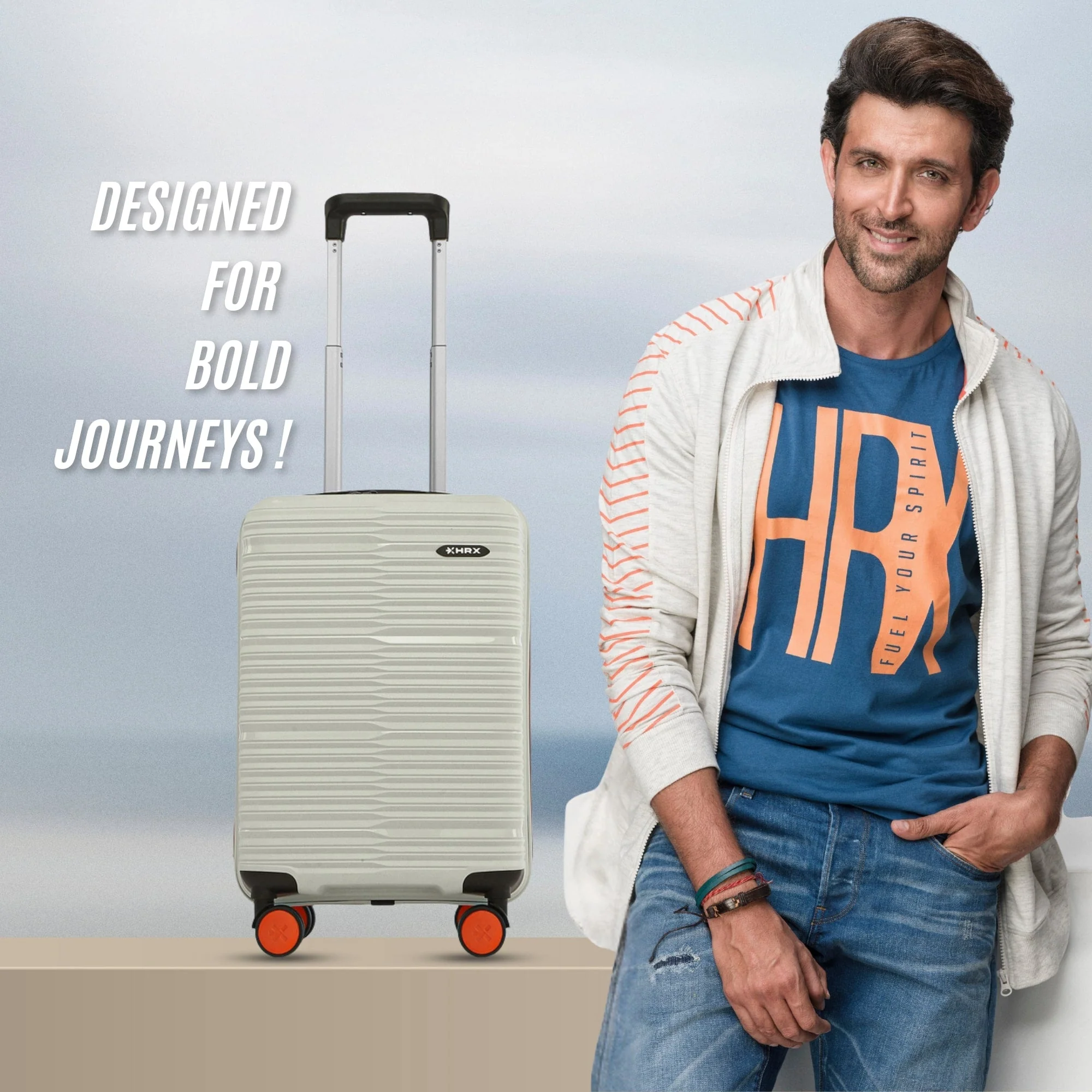 HRX by Hrithik Roshan Small Cabin Suitcase (56 cm) 8 Wheels - Zanzibar - Image 25