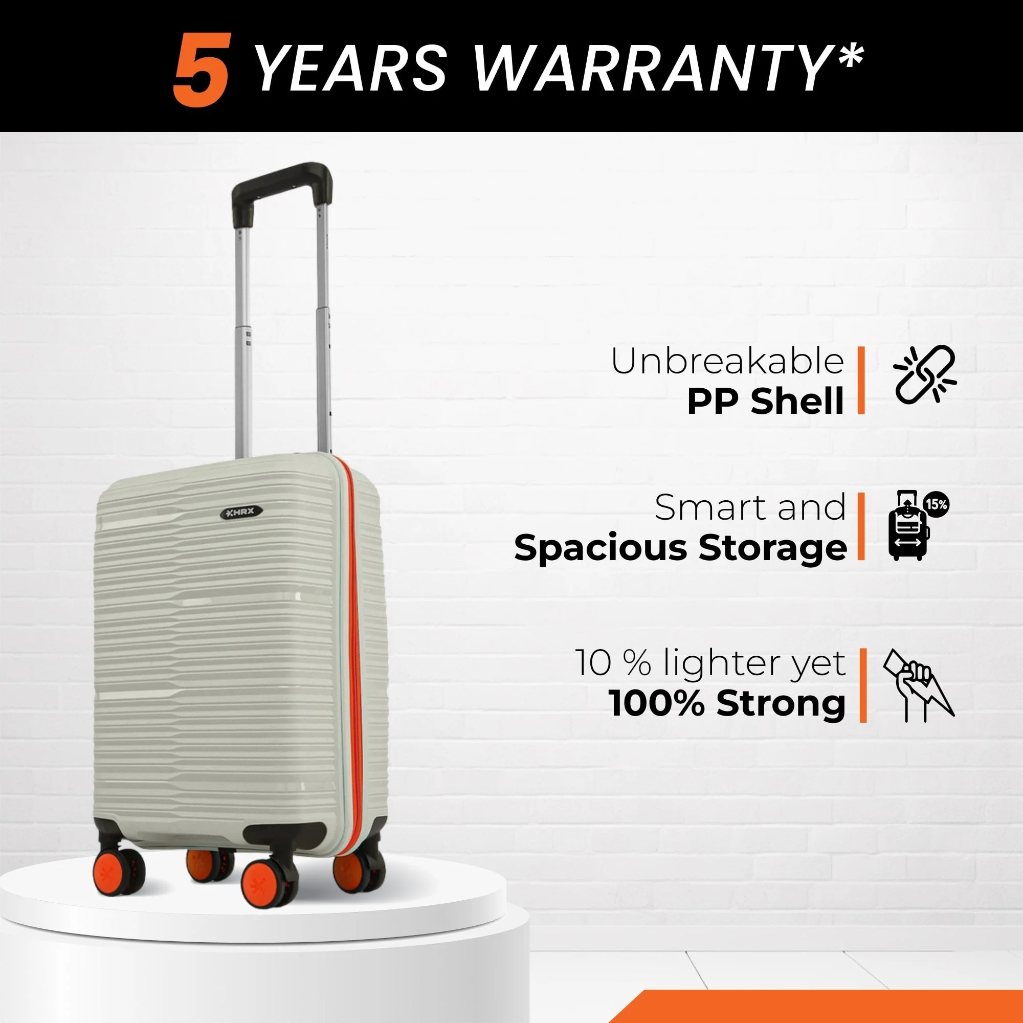 HRX by Hrithik Roshan Small Cabin Suitcase (56 cm) 8 Wheels - Zanzibar - Image 26