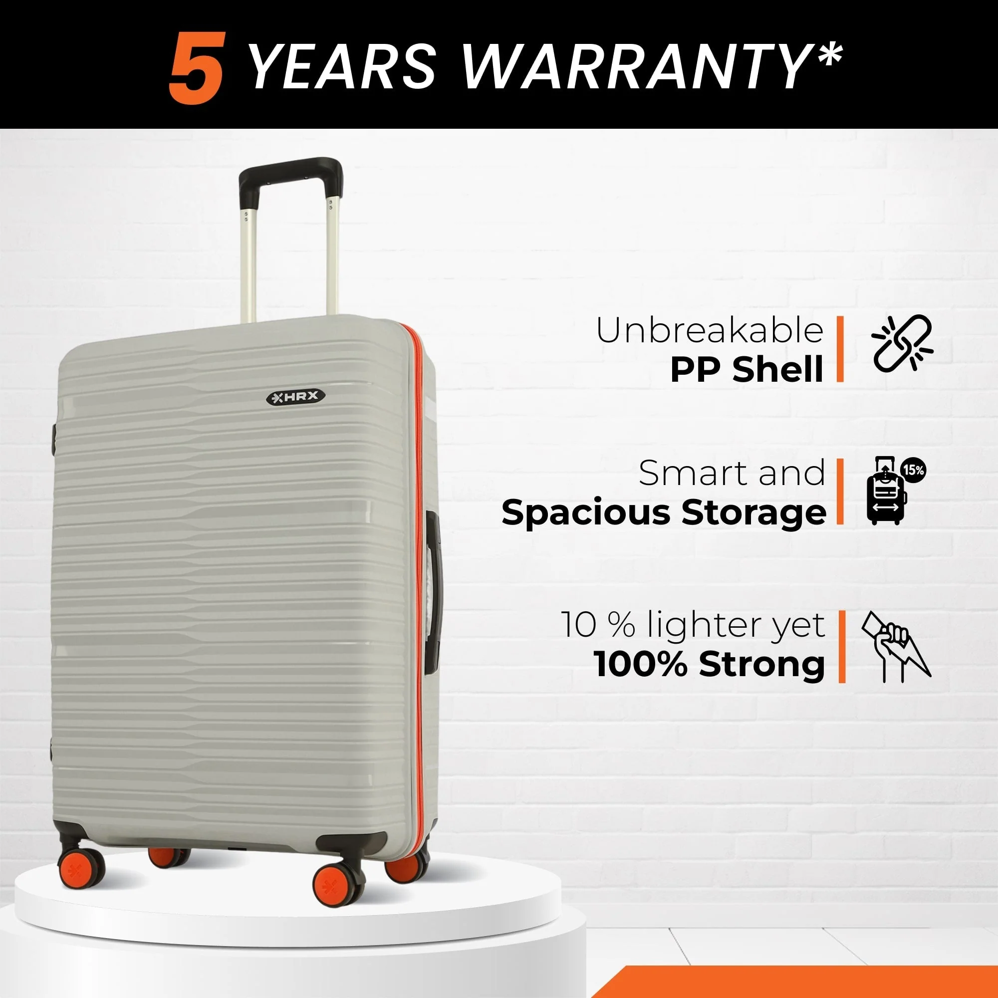 HRX by Hrithik Roshan Large Check-in Suitcase (75 cm) 8 Wheels - Zanzibar - Image 27