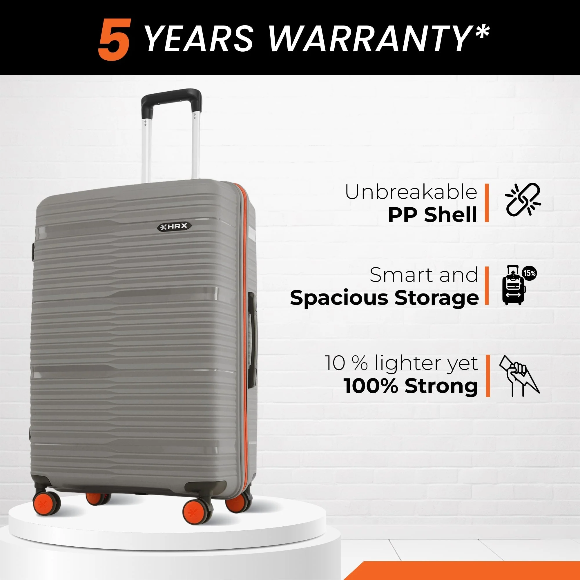 HRX by Hrithik Roshan Medium Check-in Suitcase (65 cm) 8 Wheels - Zanzibar - Image 21