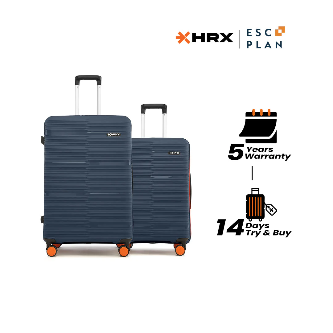 HRX by Hrithik Roshan Hard Body Set of 2 Luggage 8 Wheels - Zanzibar - Image 32