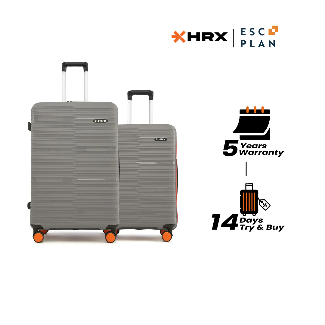 HRX by Hrithik Roshan Hard Body Set of 2 Luggage 8 Wheels - Zanzibar - Image 34
