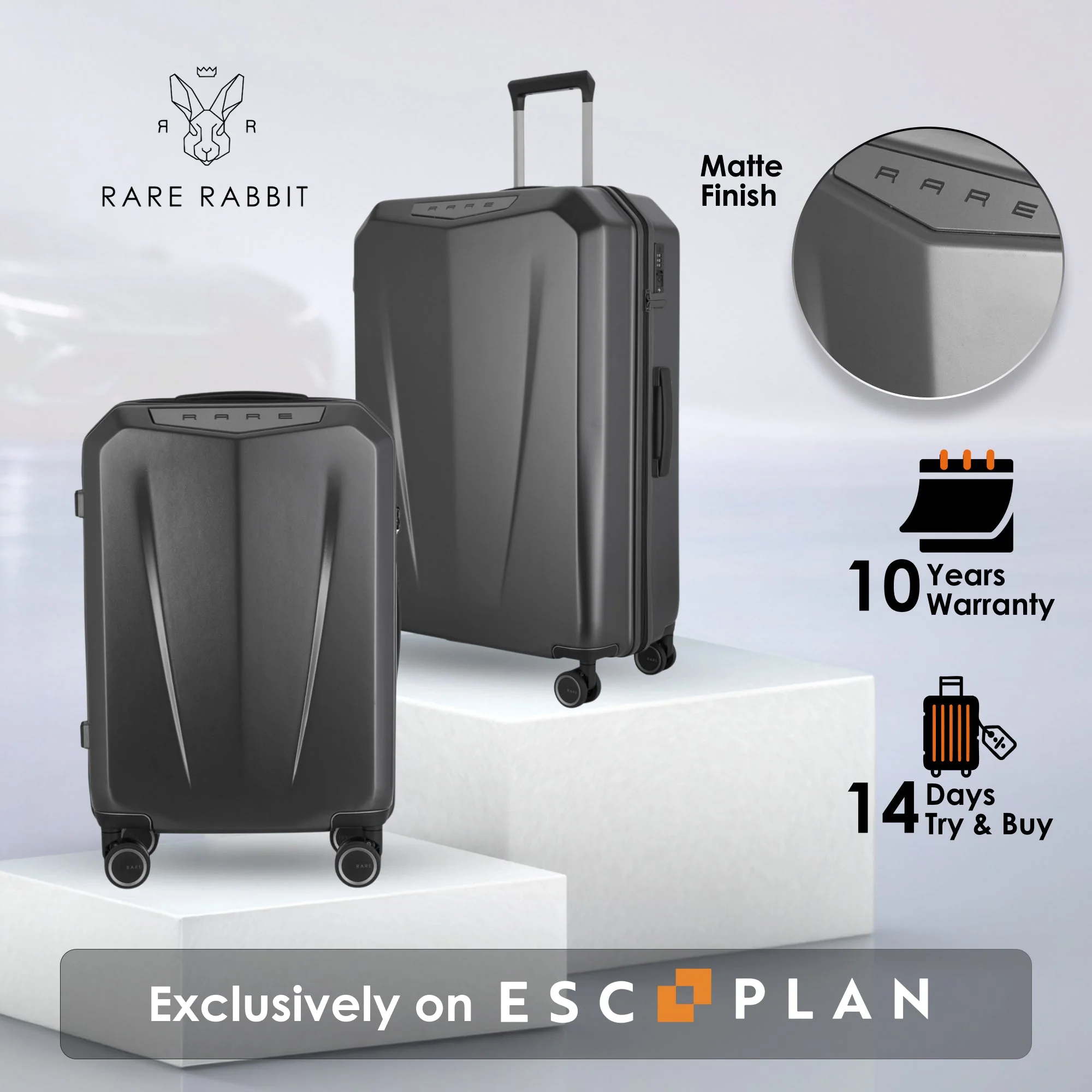 RARE RABBIT Gallardo Trolley – Hard Shell Polycarbonate Luggage - Image 100