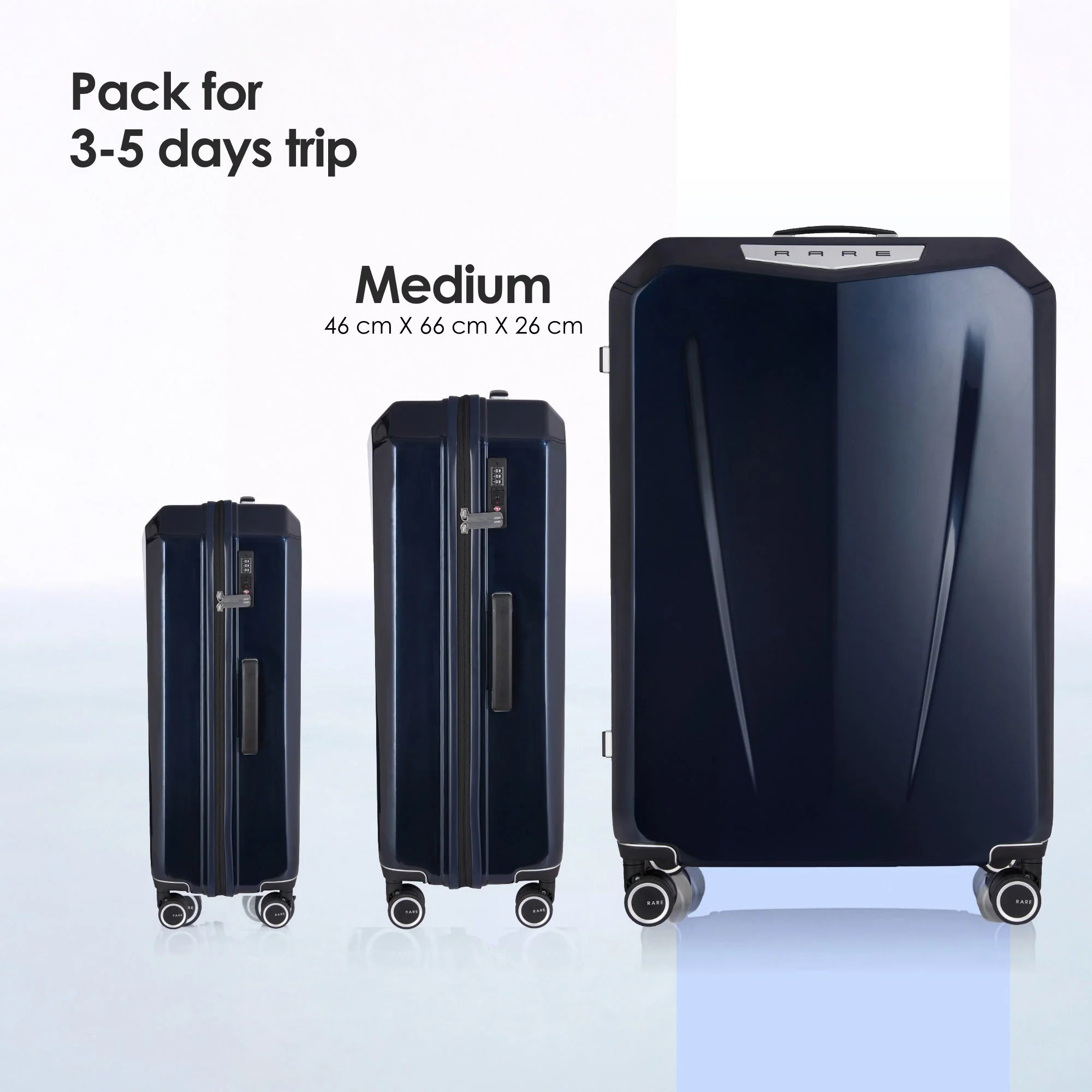 RARE RABBIT Gallardo Trolley – Hard Shell Polycarbonate Luggage - Image 170