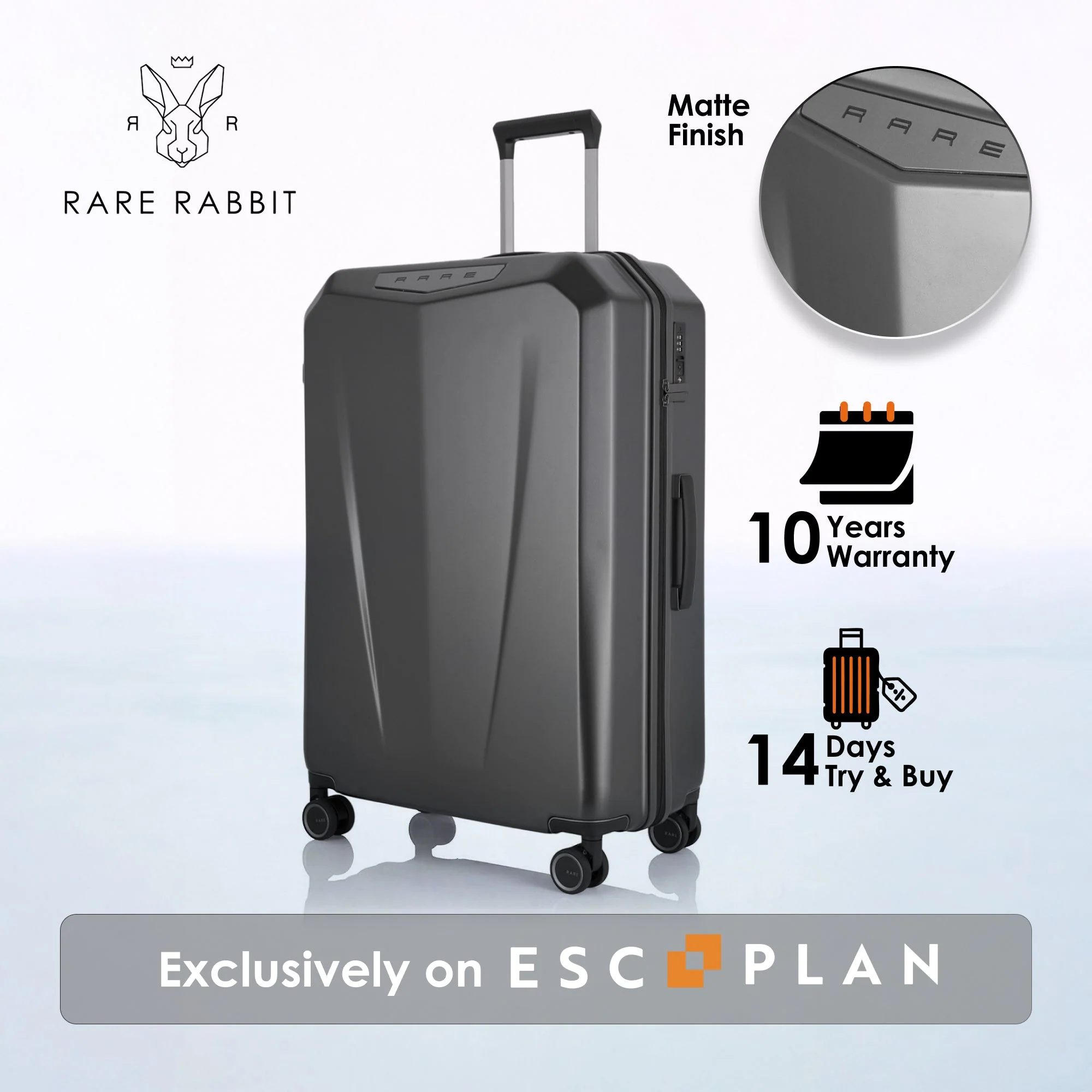RARE RABBIT Gallardo Trolley – Hard Shell Polycarbonate Luggage - Image 182