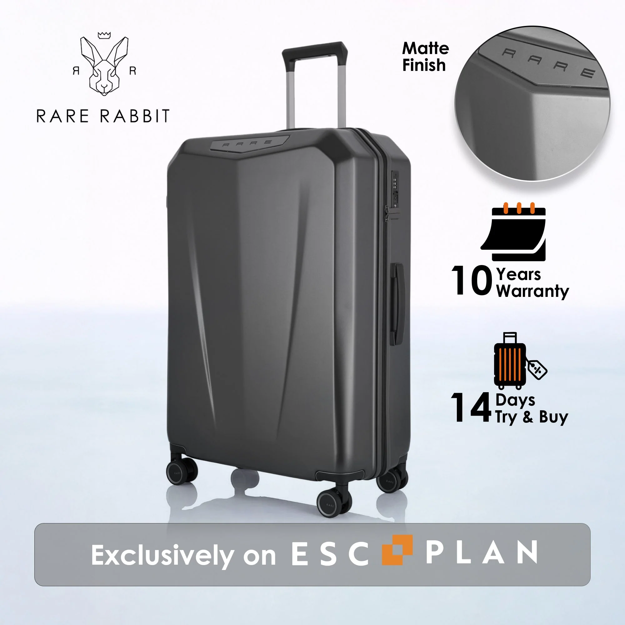 RARE RABBIT Gallardo Trolley – Hard Shell Polycarbonate Luggage - Image 183