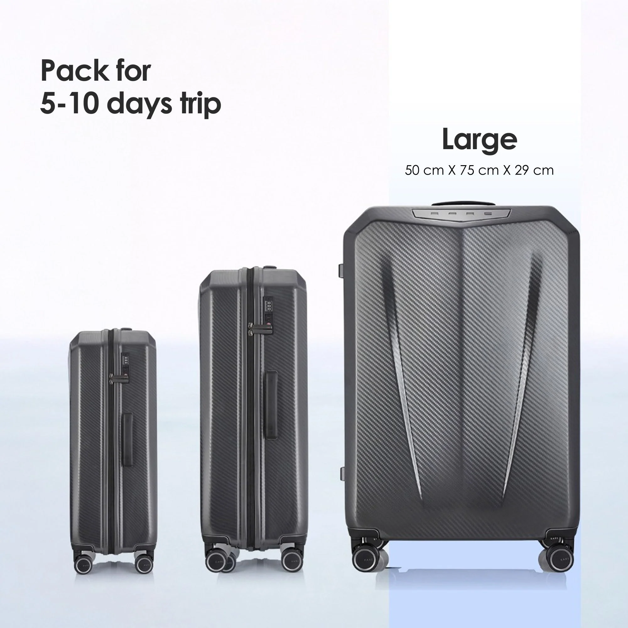 RARE RABBIT Gallardo Trolley – Hard Shell Polycarbonate Luggage - Image 201
