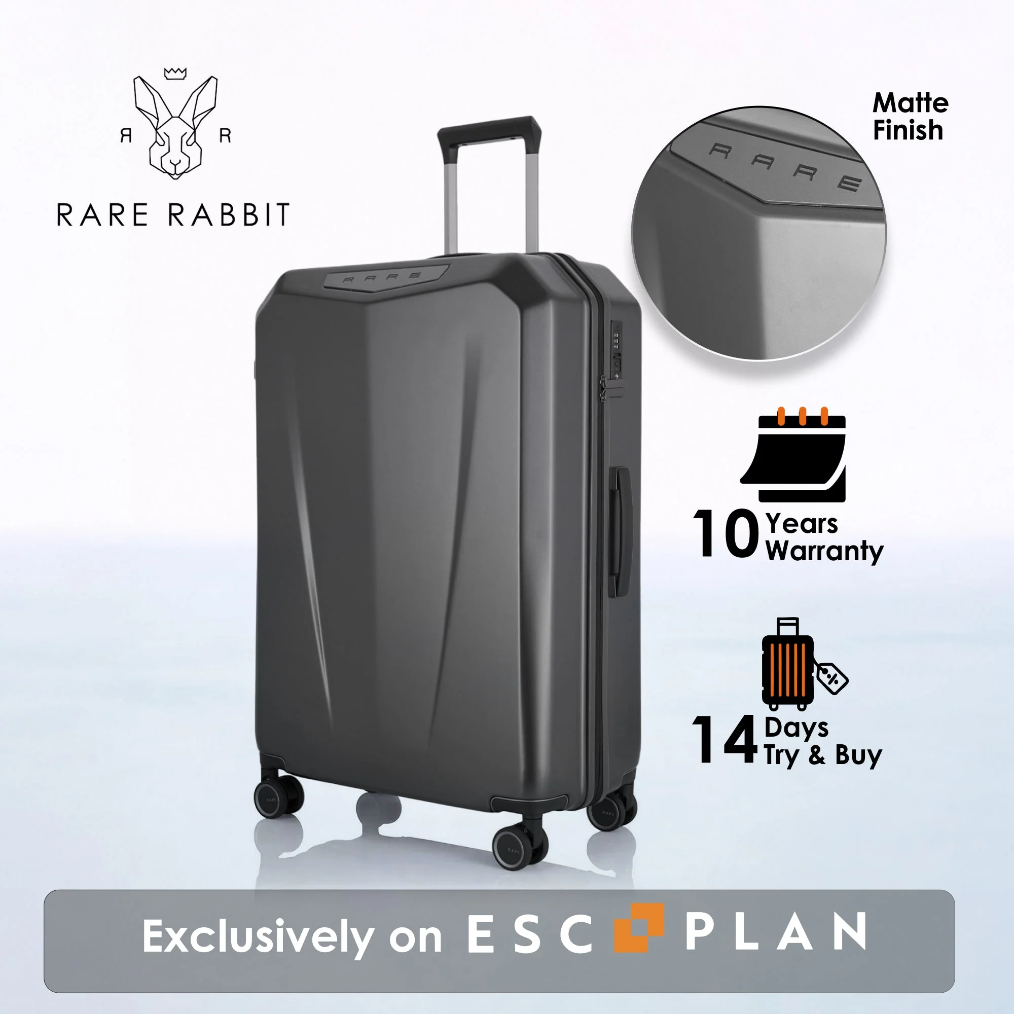 RARE RABBIT Gallardo Trolley – Hard Shell Polycarbonate Luggage - Image 204