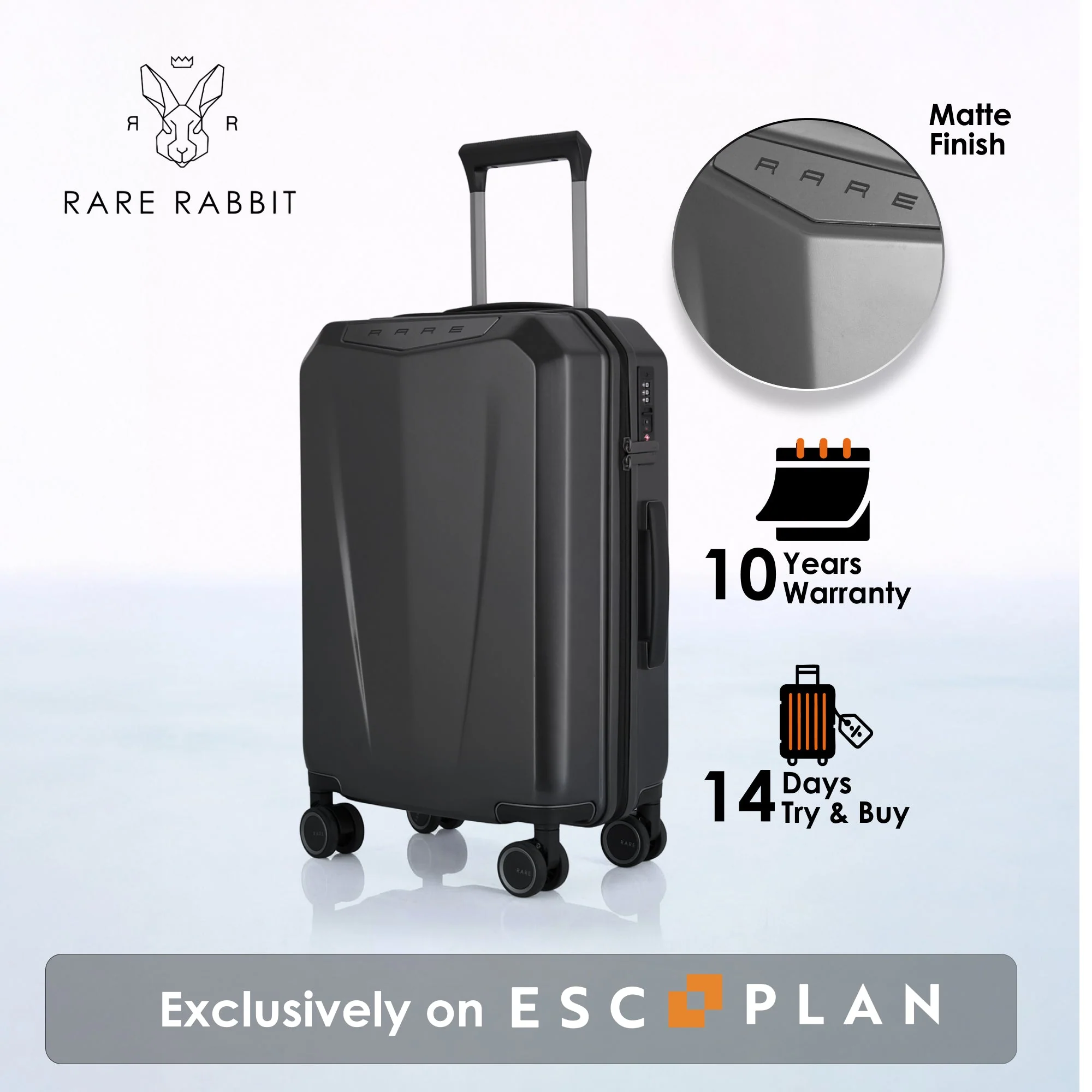 RARE RABBIT Gallardo Trolley – Hard Shell Polycarbonate Luggage - Image 205