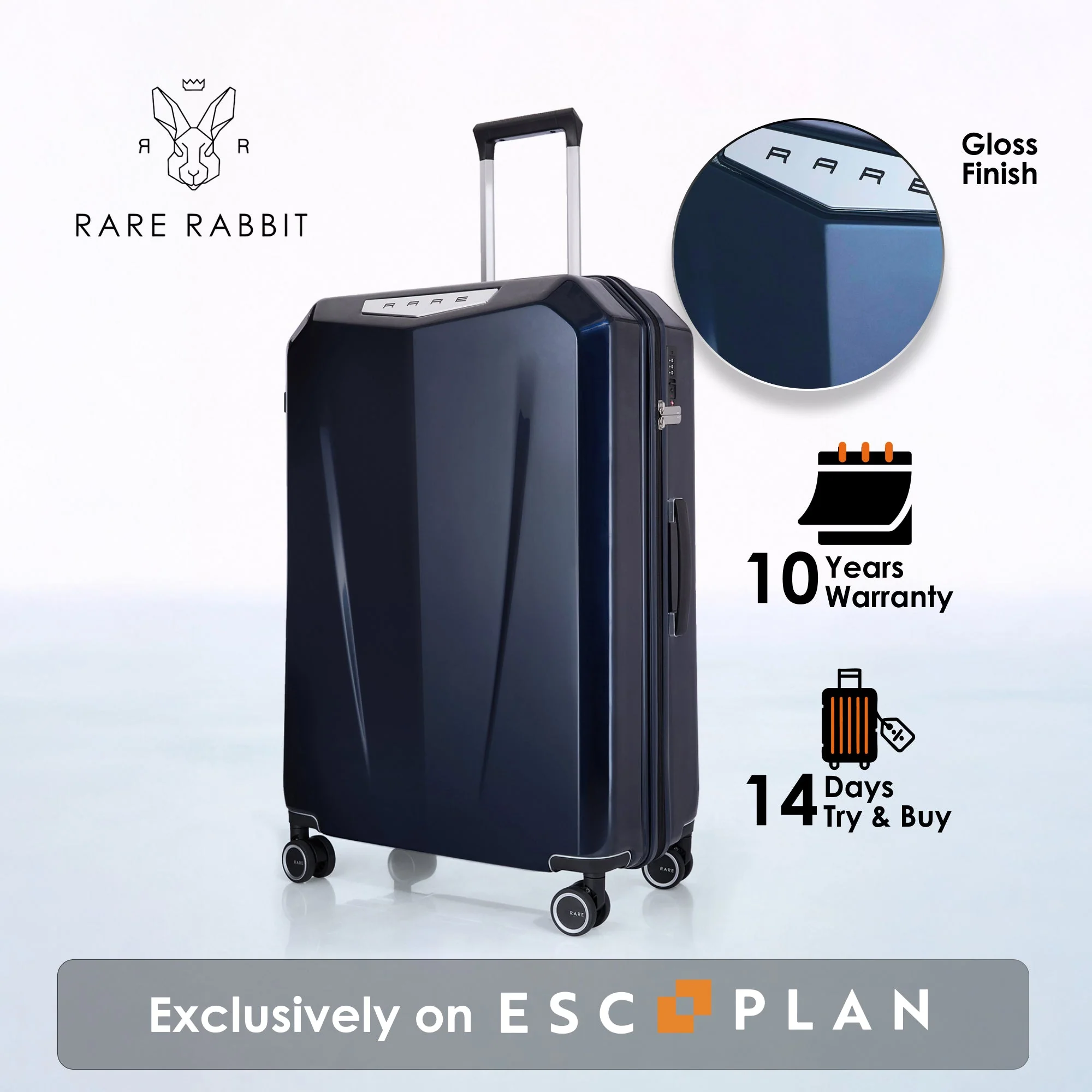 RARE RABBIT Gallardo Trolley – Hard Shell Polycarbonate Luggage - Image 209