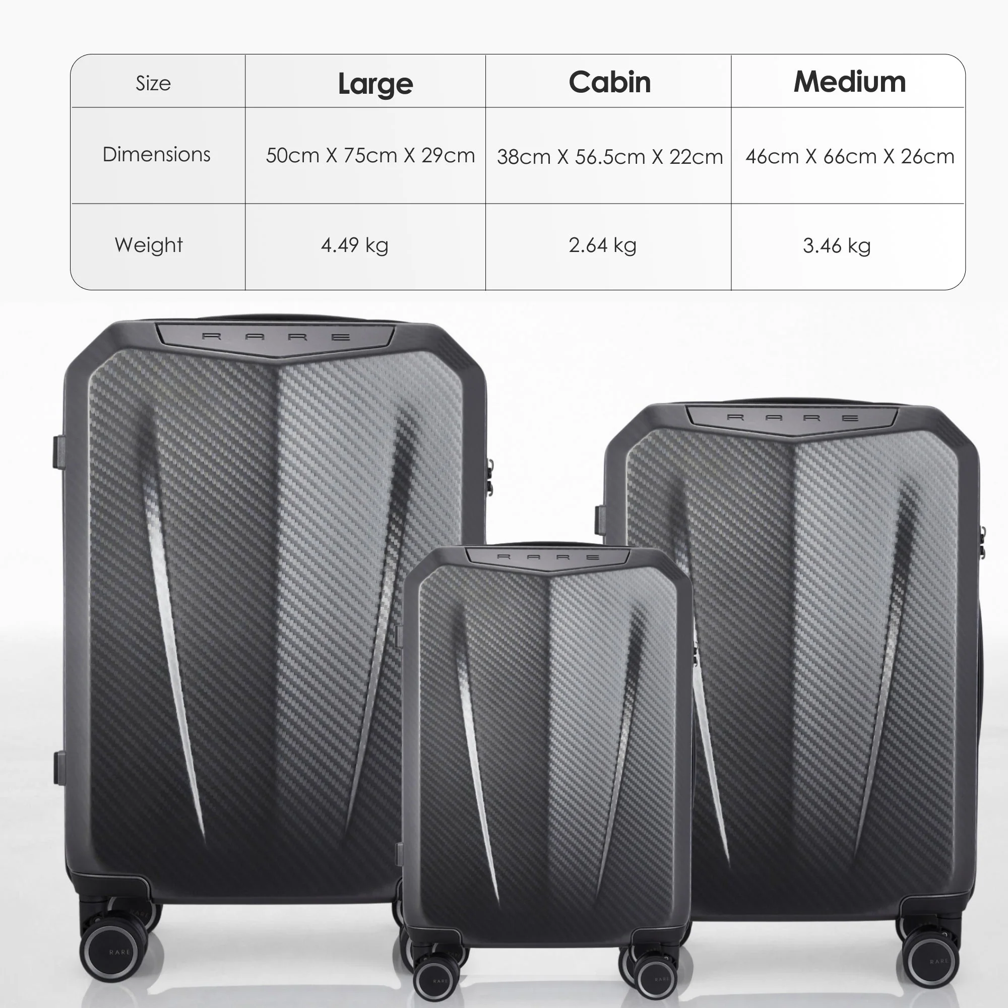 RARE RABBIT Gallardo Trolley – Hard Shell Polycarbonate Luggage - Image 247