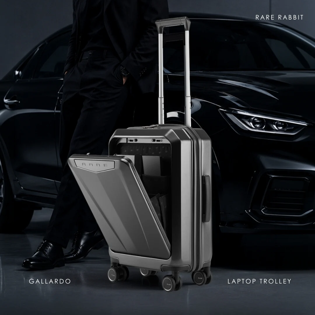 Rare Rabbit Gallardo Polycarbonate Laptop Cabin Trolley (57 cm | 8 Wheels) - Image 14