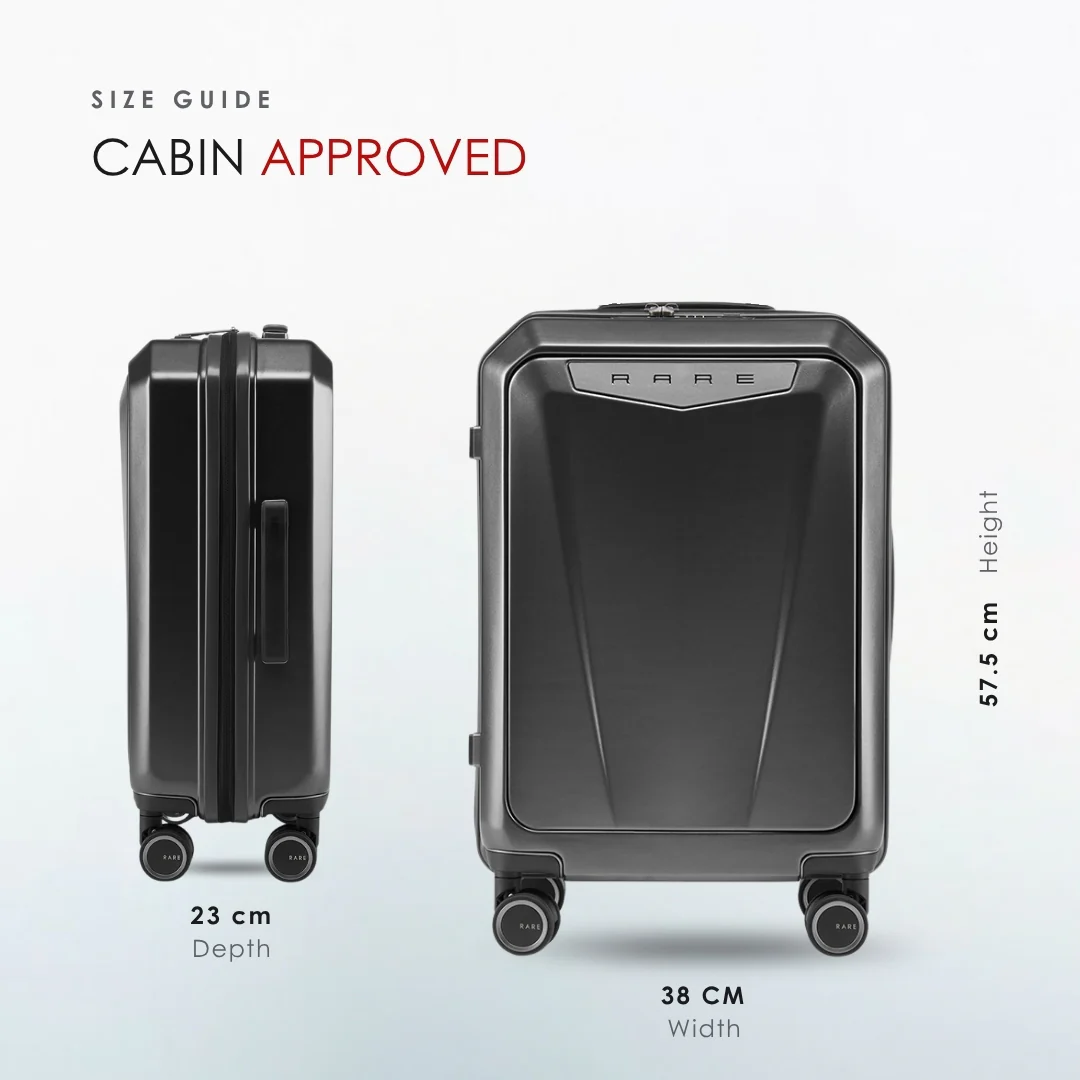 Rare Rabbit Gallardo Polycarbonate Laptop Cabin Trolley (57 cm | 8 Wheels) - Image 24