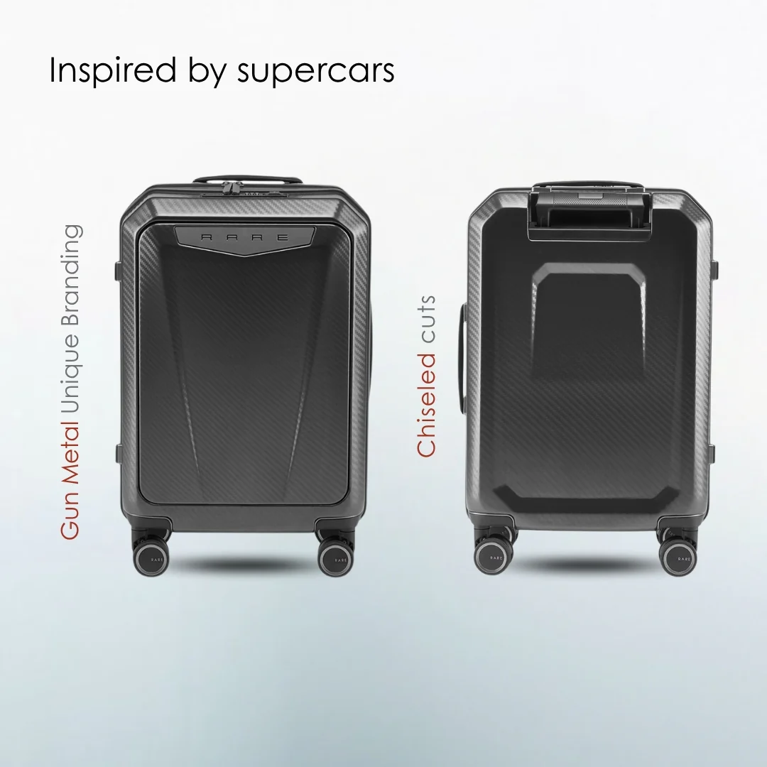 Rare Rabbit Gallardo Polycarbonate Laptop Cabin Trolley (57 cm | 8 Wheels) - Image 4
