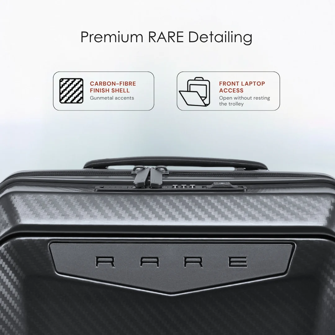 Rare Rabbit Gallardo Polycarbonate Laptop Cabin Trolley (57 cm | 8 Wheels) - Image 5