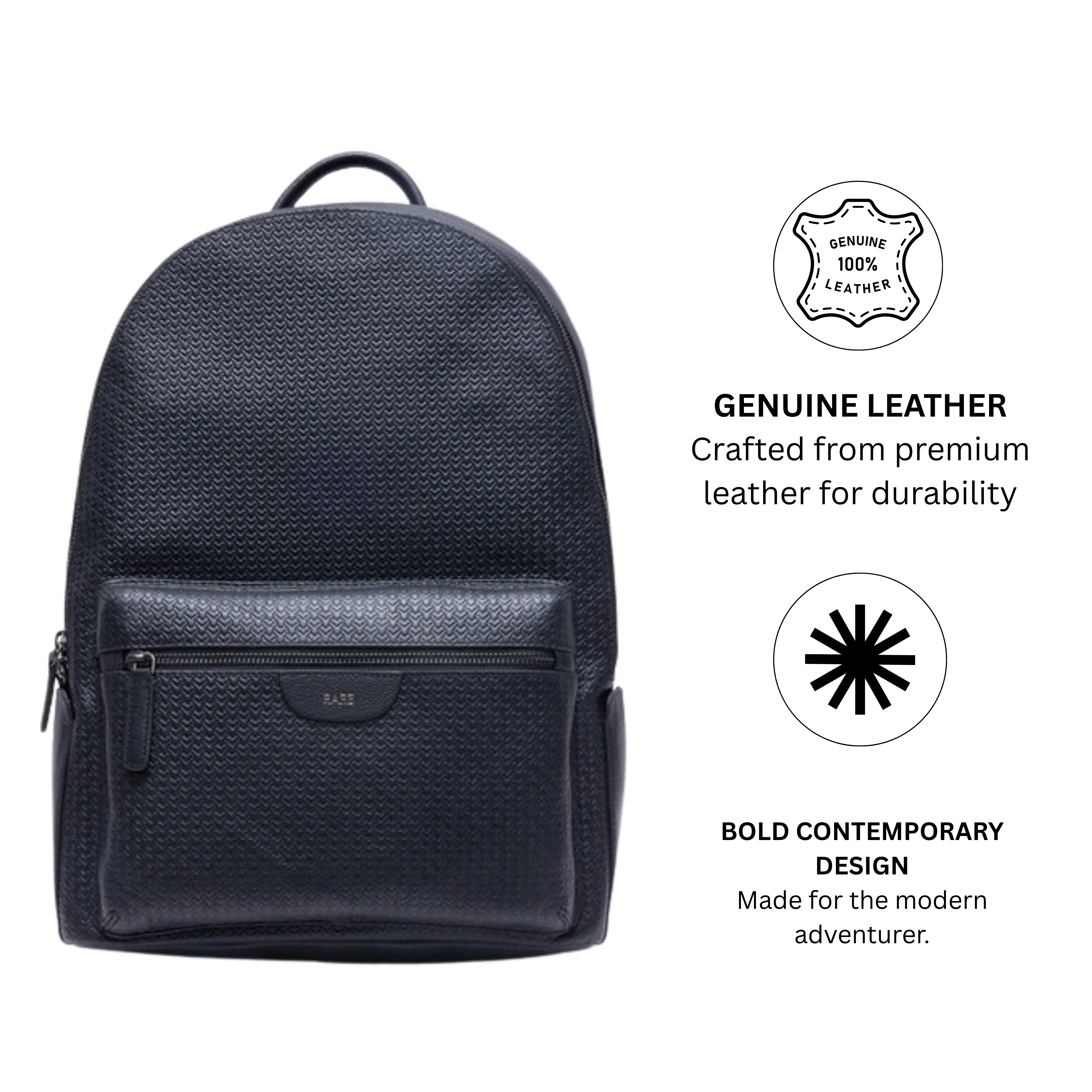 Rare rabbit' Axiel (Leather) Backpack-One Size-Black - Image 12