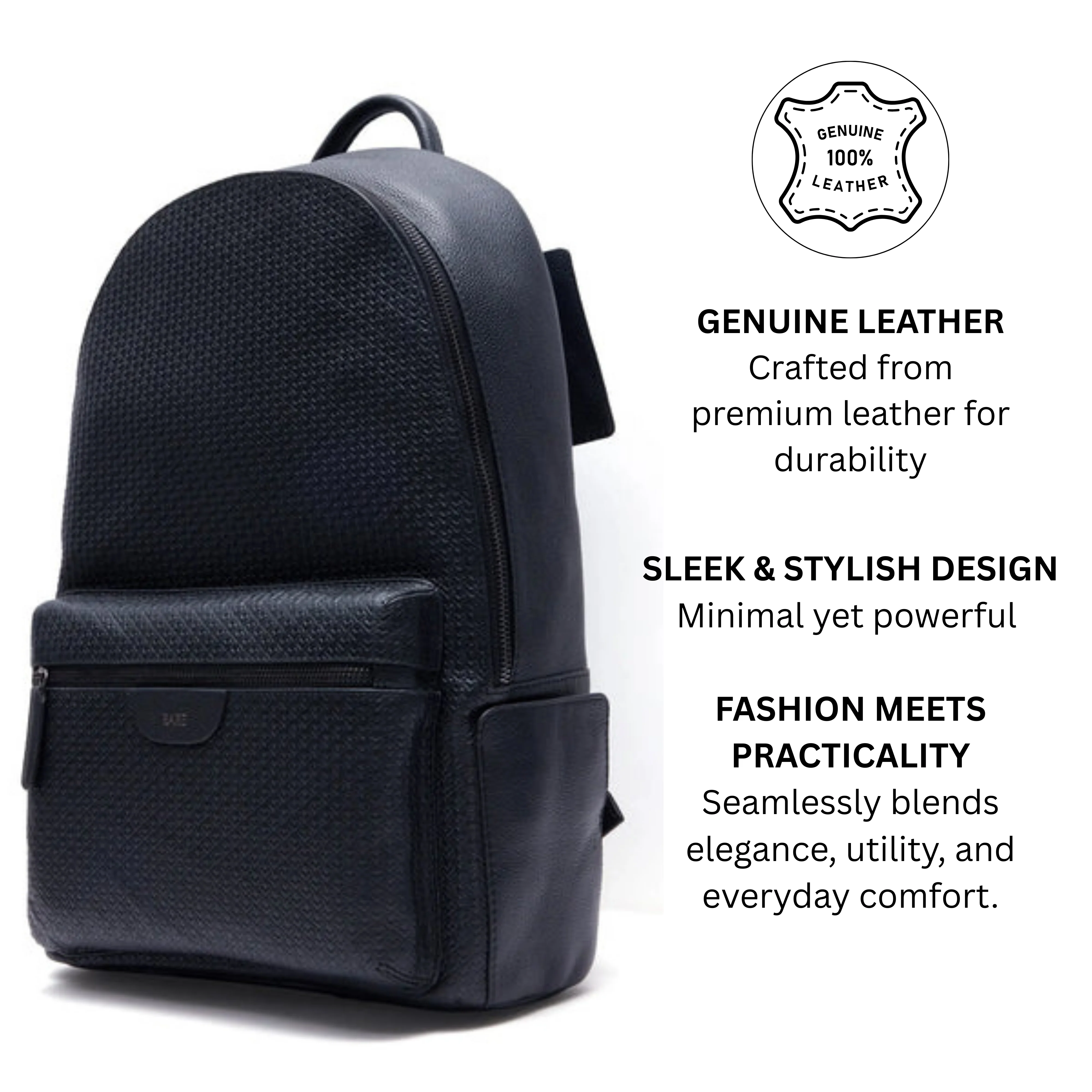 Rare rabbit' Axiel (Leather) Backpack-One Size-Black - Image 21