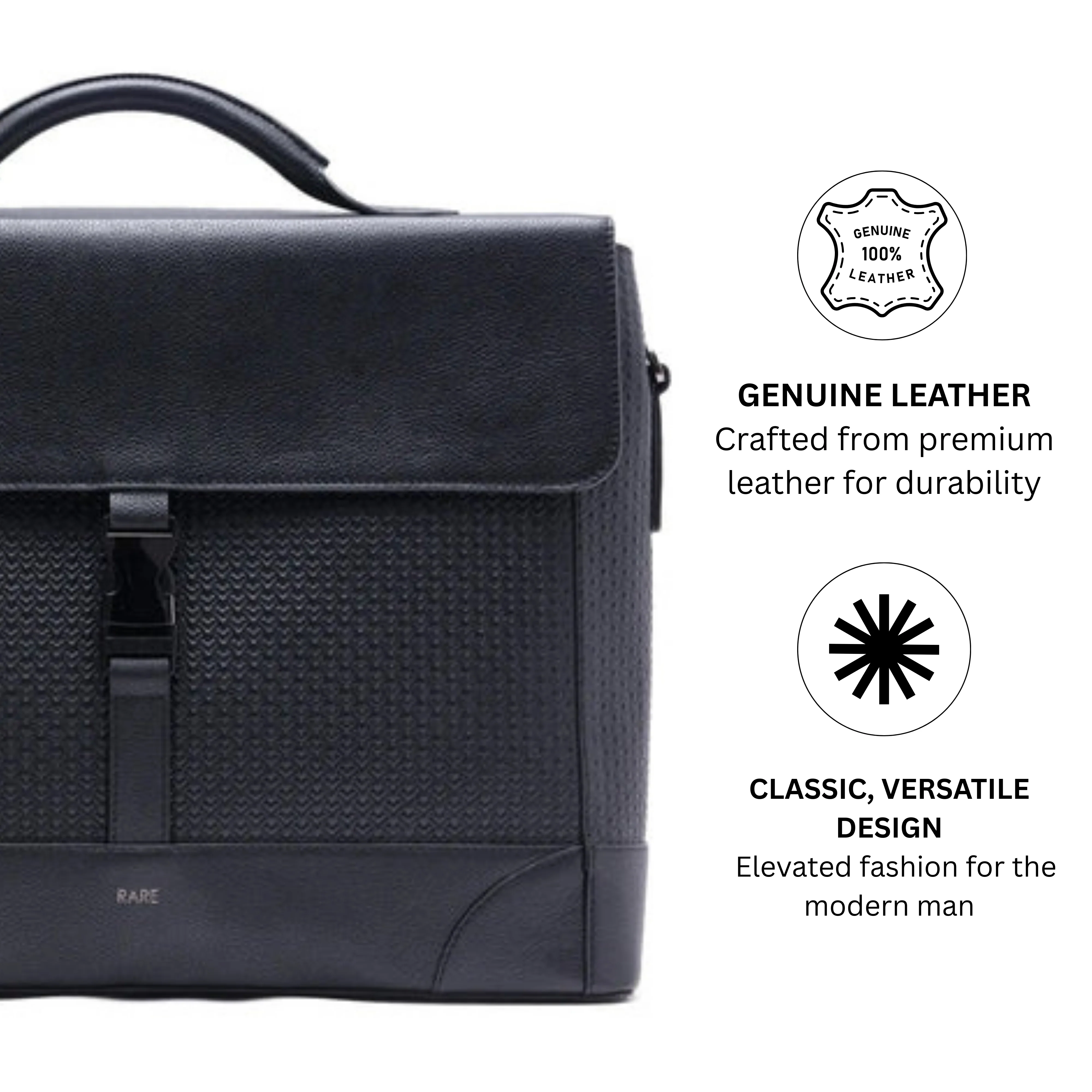 Rare Rabbit' Sionis (Leather) Men's Bag - Image 15