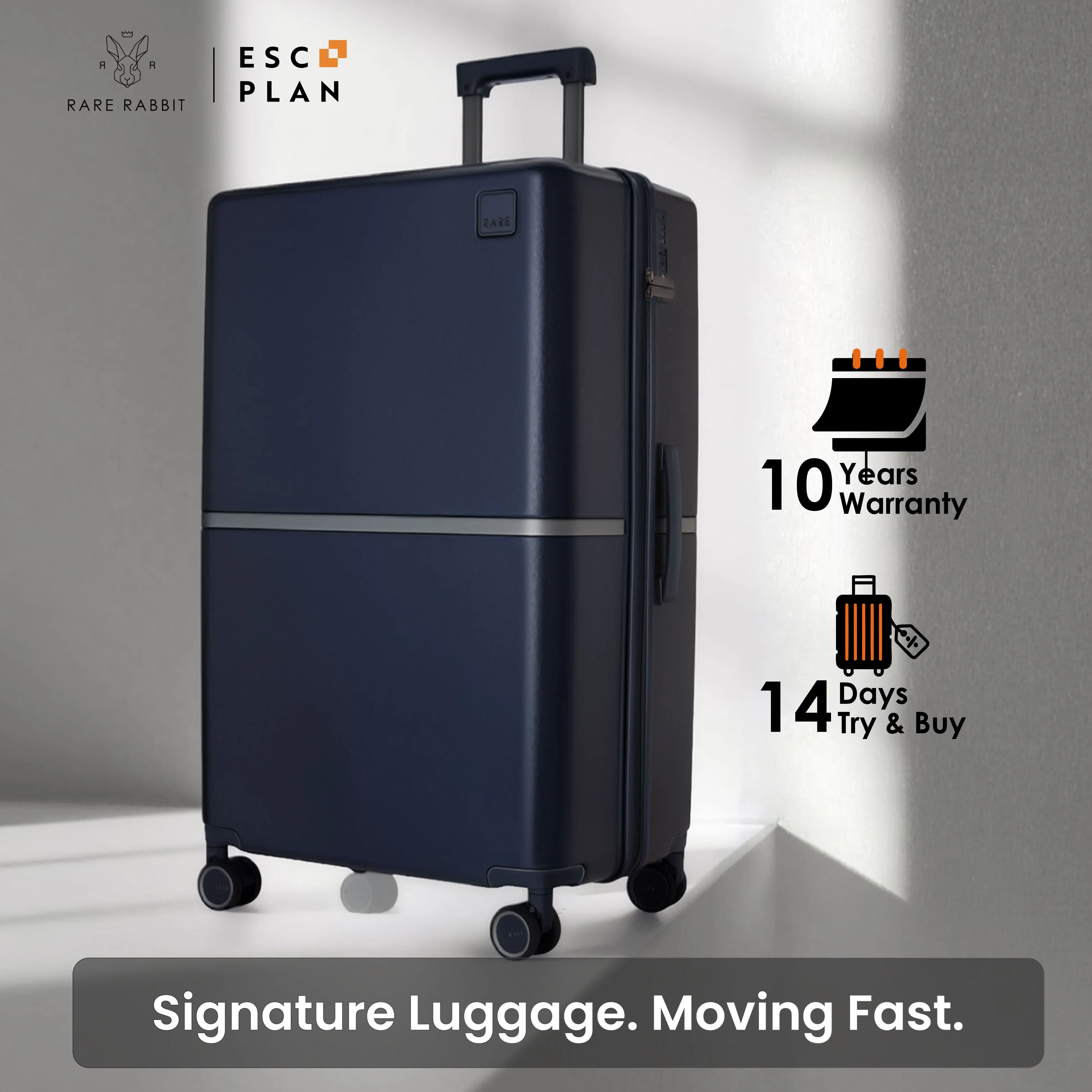 RARE RABBIT Tony Trolley – Hard Shell Polycarbonate Luggage - Image 106