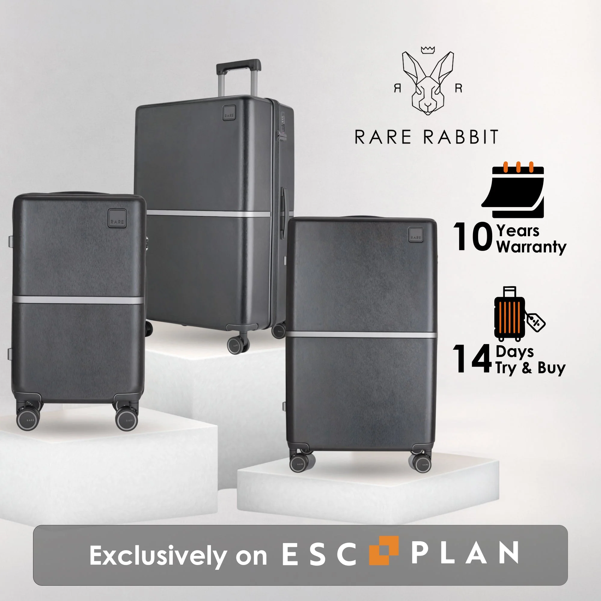 RARE RABBIT Tony Trolley – Hard Shell Polycarbonate Luggage - Image 127