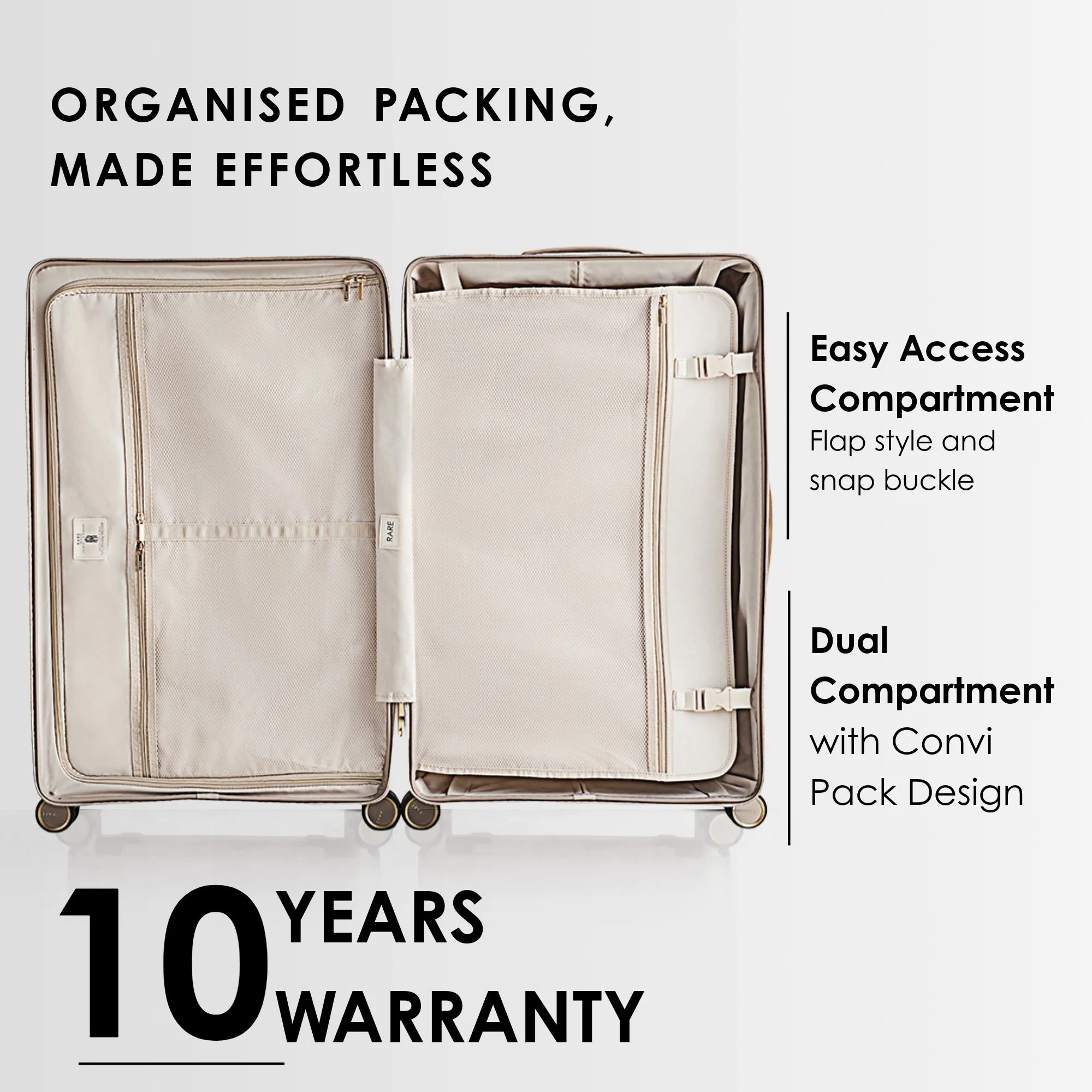 RARE RABBIT Tony Trolley – Hard Shell Polycarbonate Luggage - Image 153