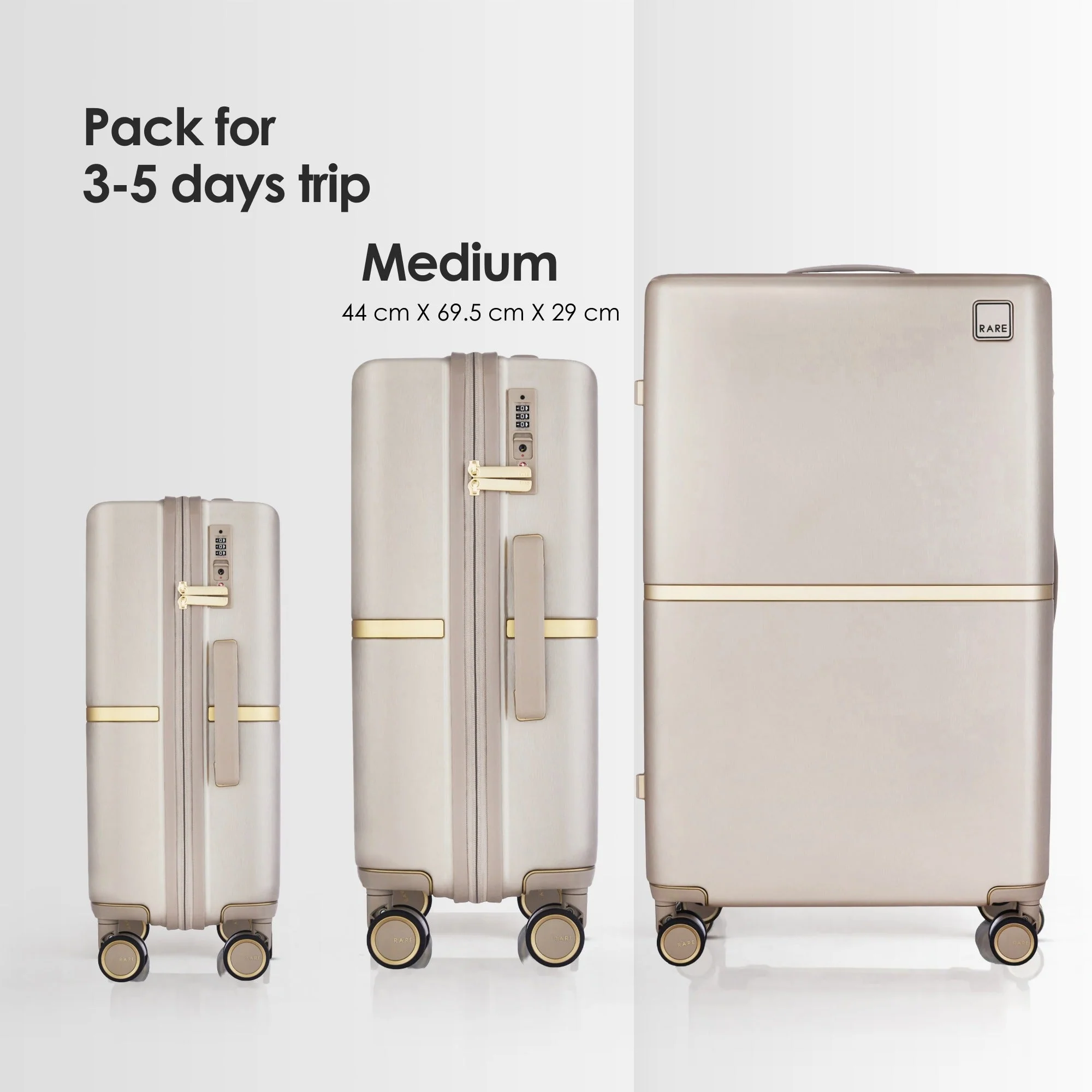 RARE RABBIT Tony Trolley – Hard Shell Polycarbonate Luggage - Image 175
